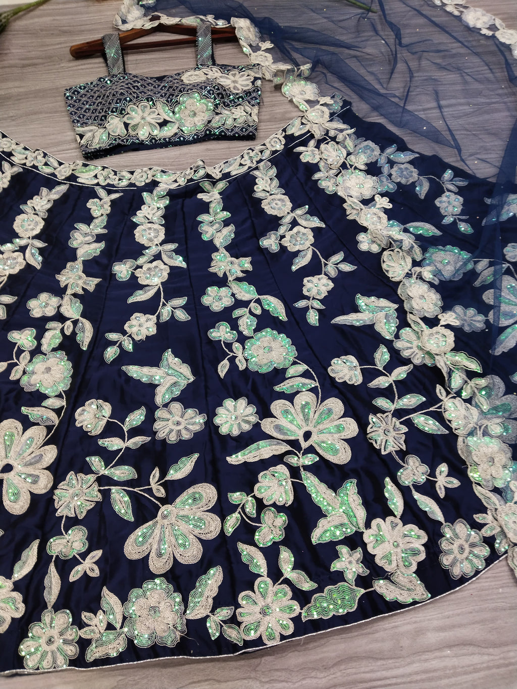 Beautiful Most Trending Party Wear Lehenga Choli With Thread Embroidery