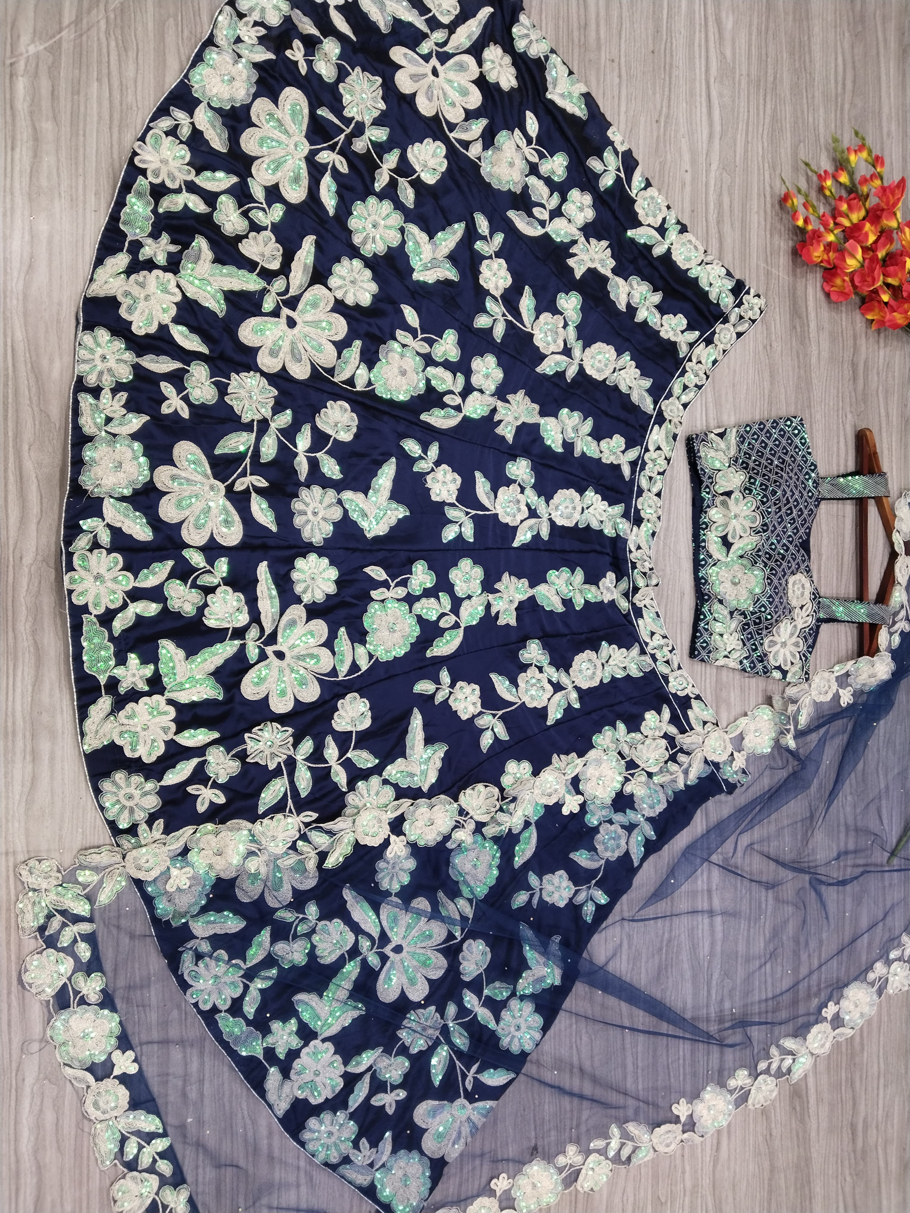 Beautiful Most Trending Party Wear Lehenga Choli With Thread Embroidery