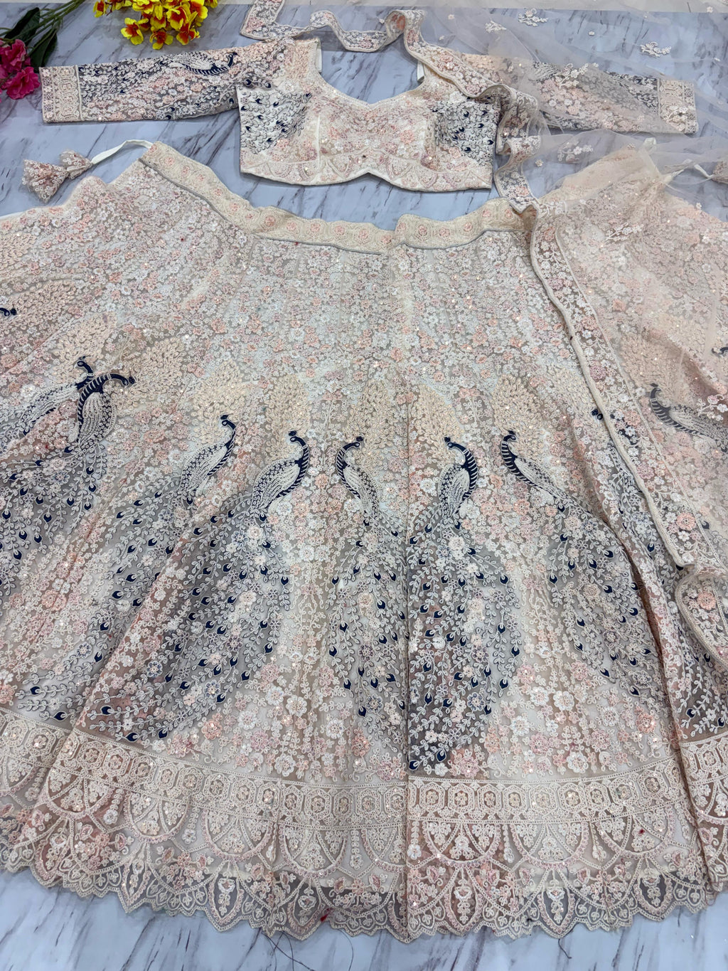 Beautiful Most Trending Lehenga Choli With Thread Embroidery