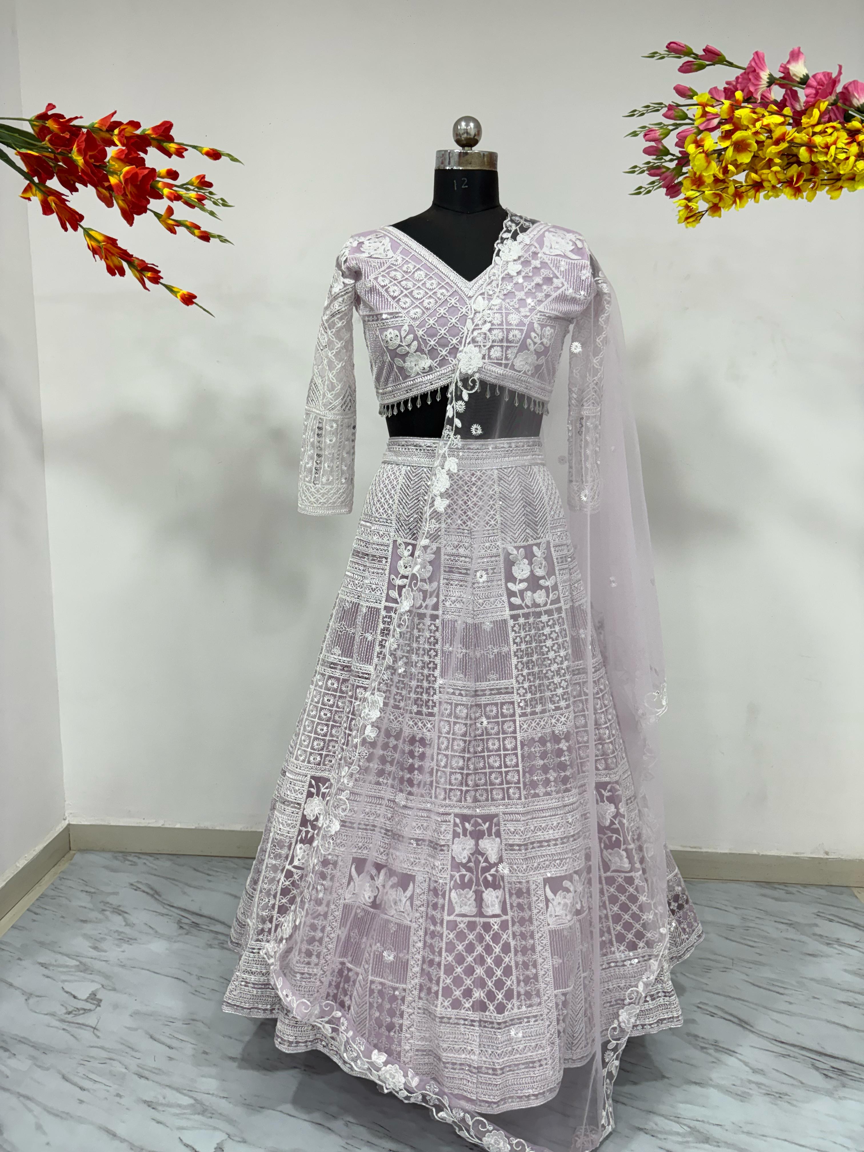 Party Wear Designer Lehenga Choli With Resham Embroidery Work