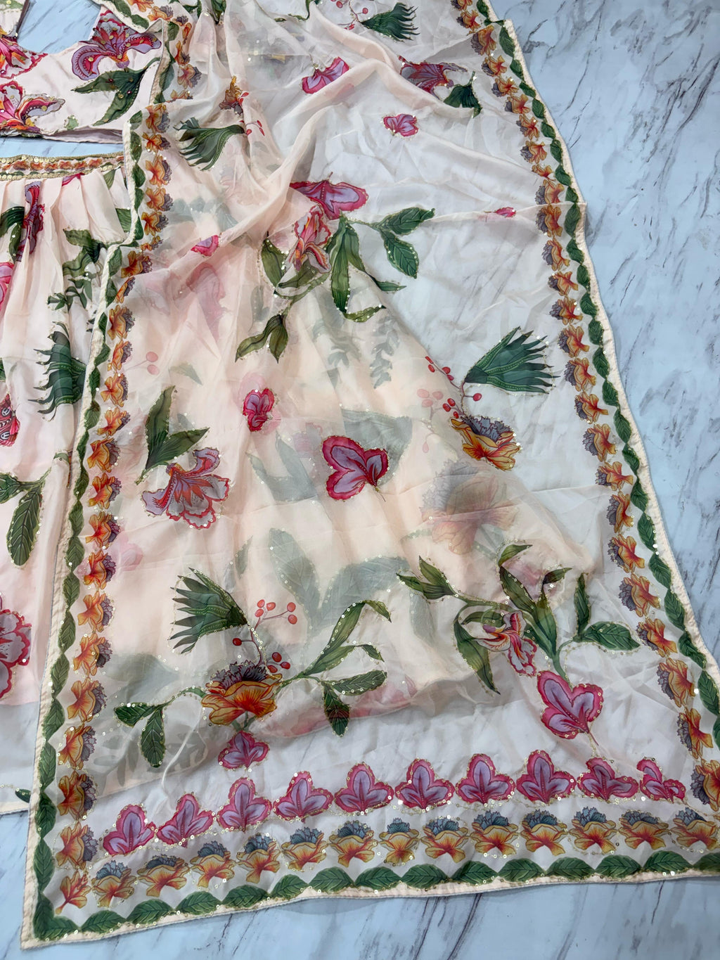 Beautiful Most Trending Lehenga Choli With Beautiful Handwork