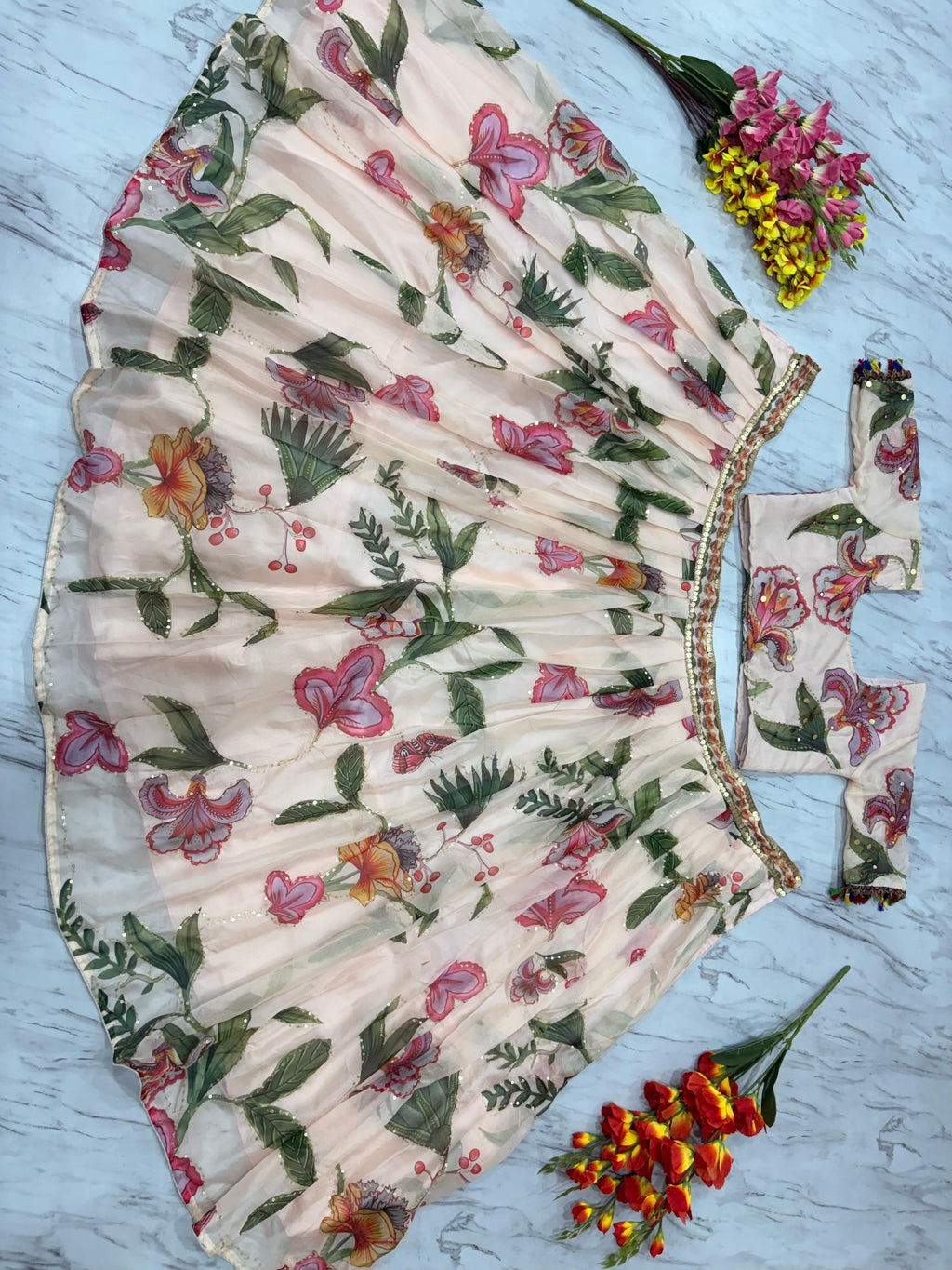 Beautiful Most Trending Lehenga Choli With Beautiful Handwork