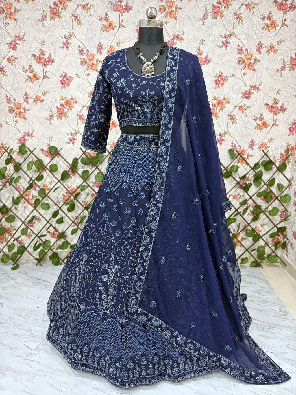 Beautiful Latest Designer Lehenga Choli With Beautiful Embroidery