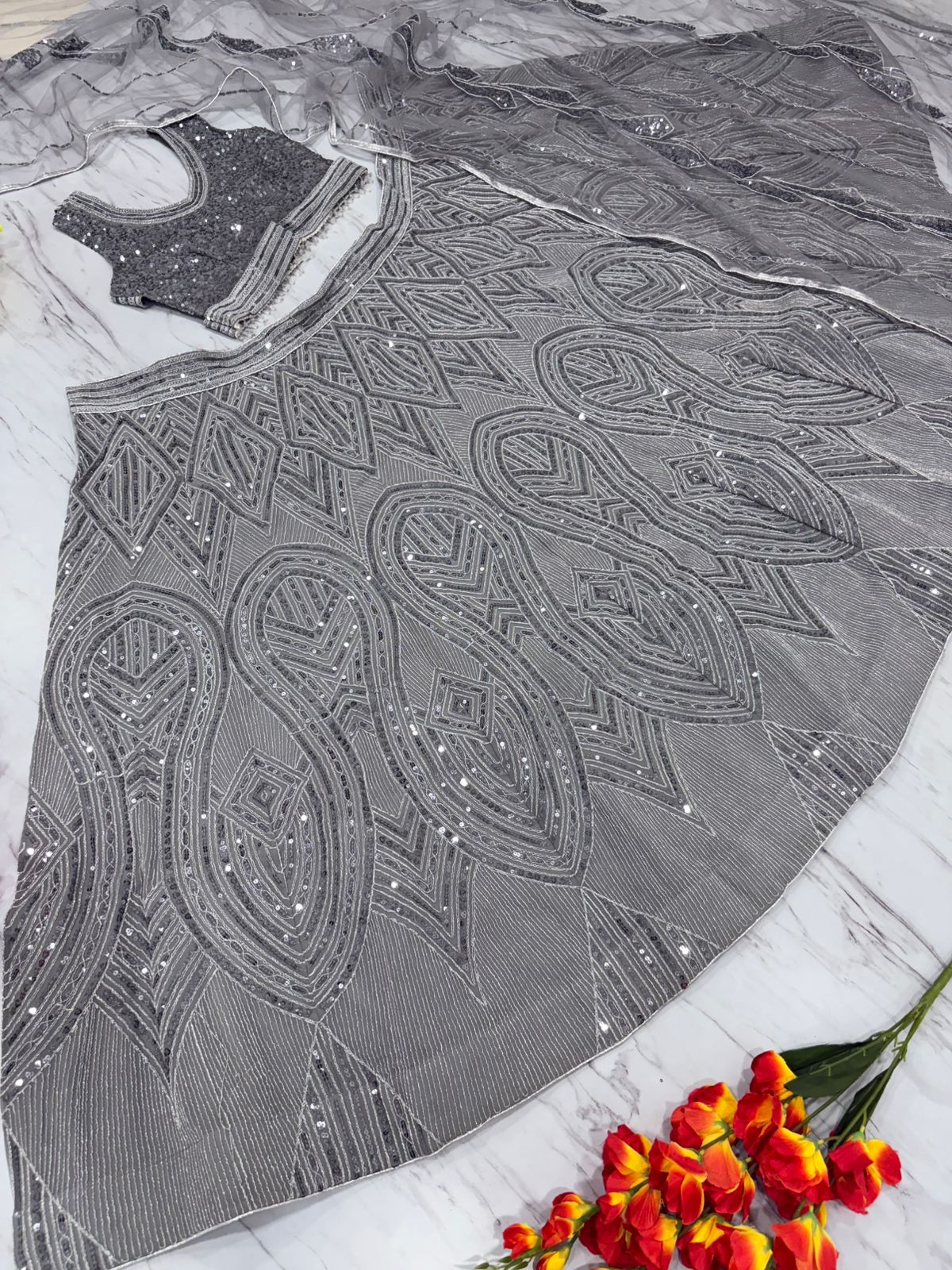 Beautiful Designer Lehenga Choli With Beautiful Embroidery Work