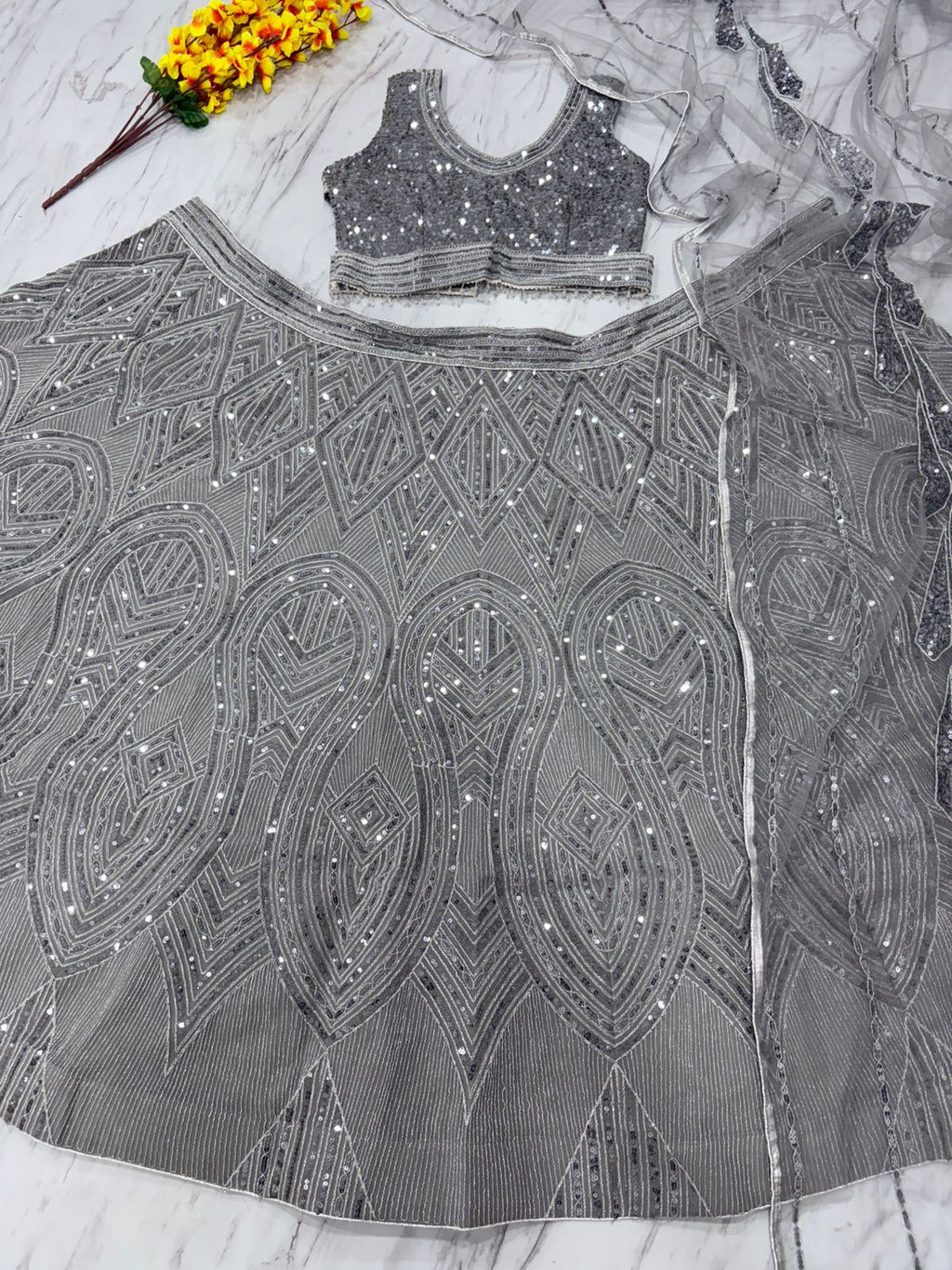 Beautiful Designer Lehenga Choli With Beautiful Embroidery Work