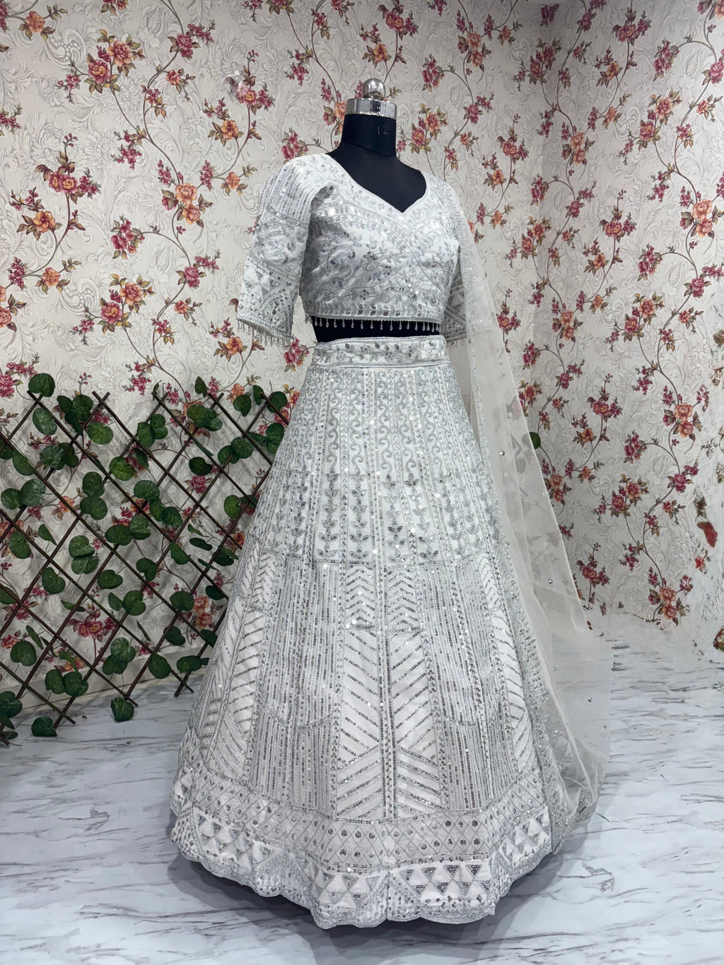 Designer Lehenga Choli With Beautiful Thread Embroidery ,Dori Work