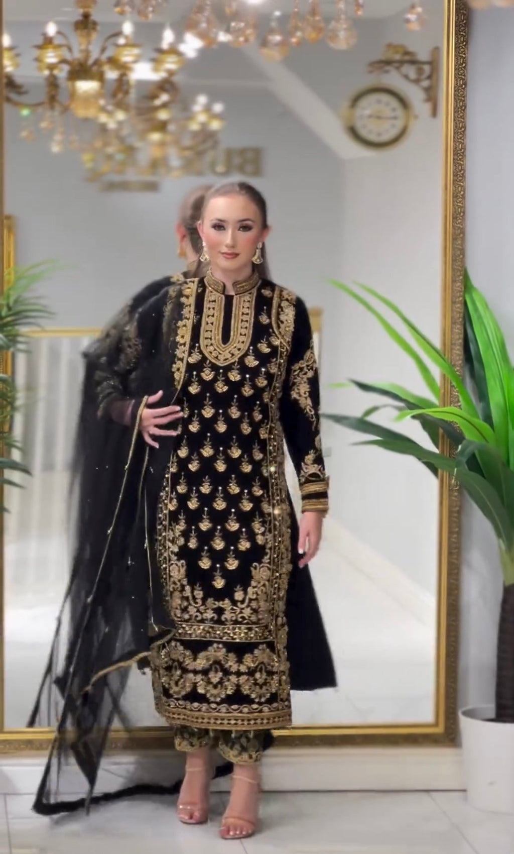 Designer Party Wear Look Top Bottom & Dupatta Set