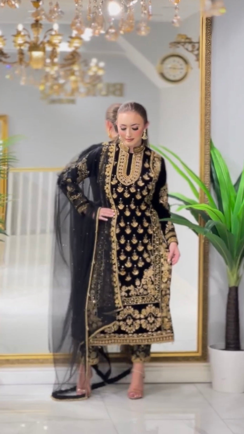 Designer Party Wear Look Top Bottom & Dupatta Set