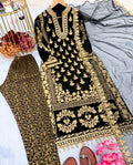 Designer Party Wear Look Top Bottom & Dupatta Set
