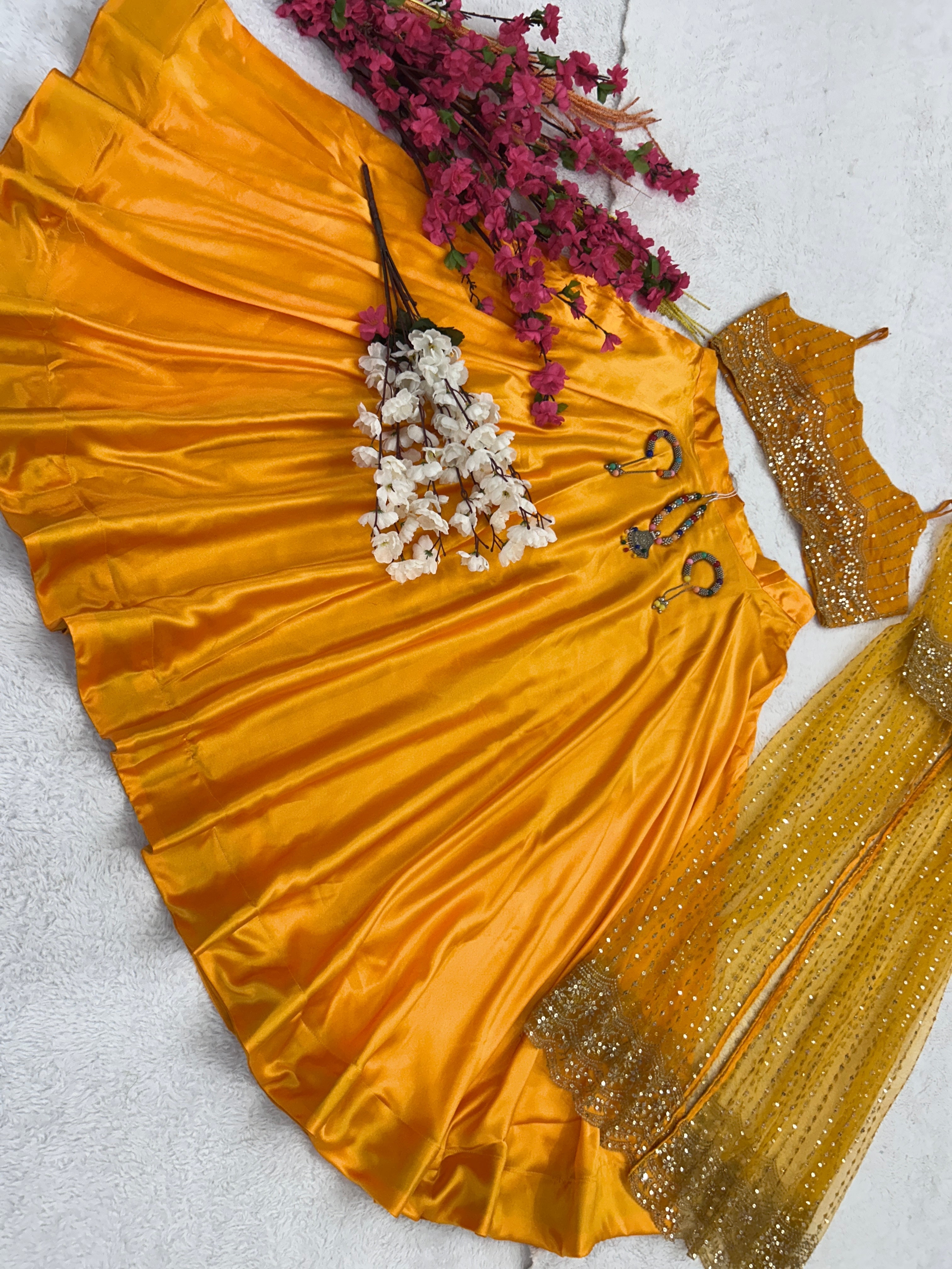 Designer Party Wear Look Suit Set With Embroidery Sequence Work