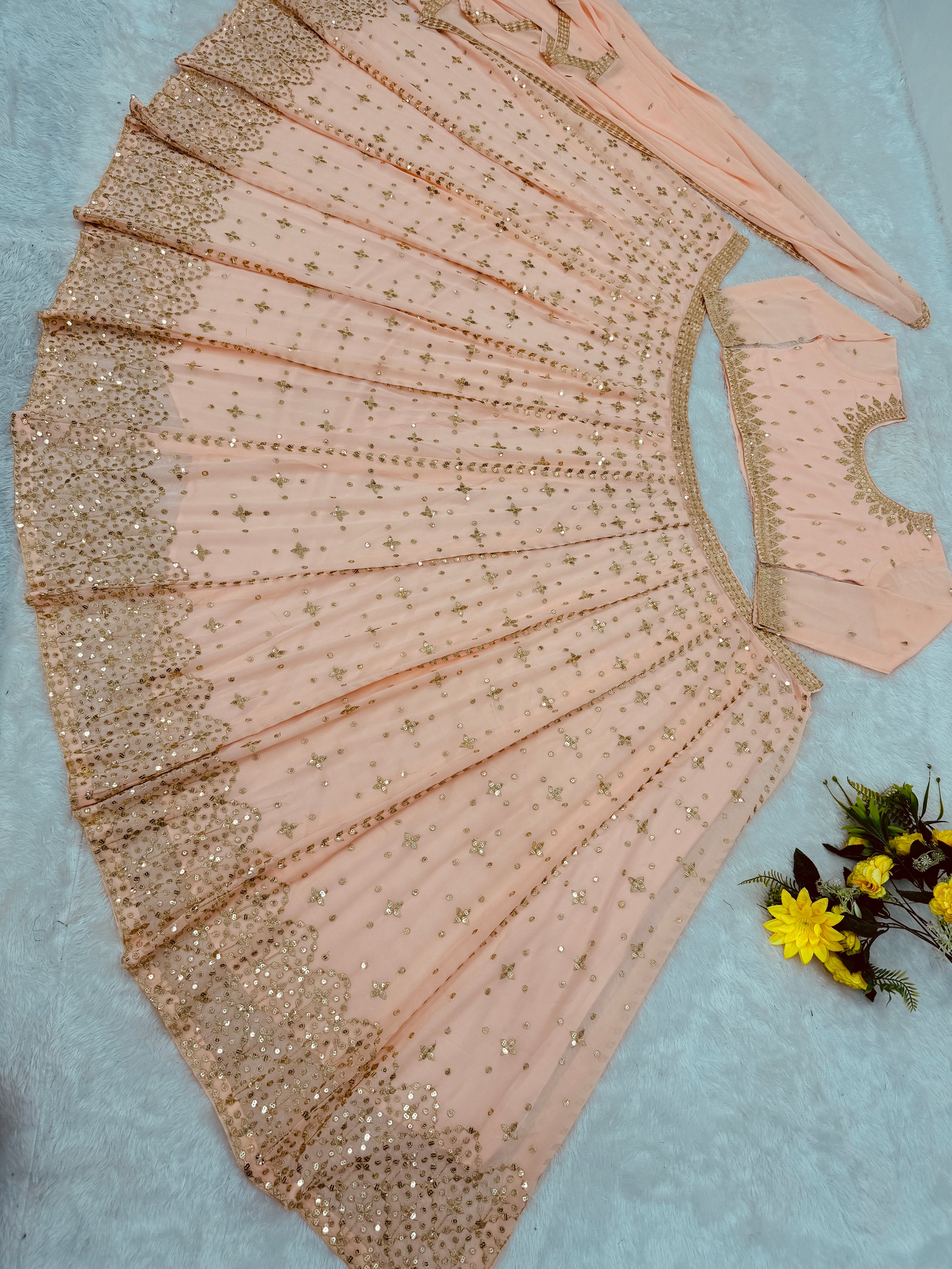 Beautiful Party Wear Lehenga Choli And Dupatta