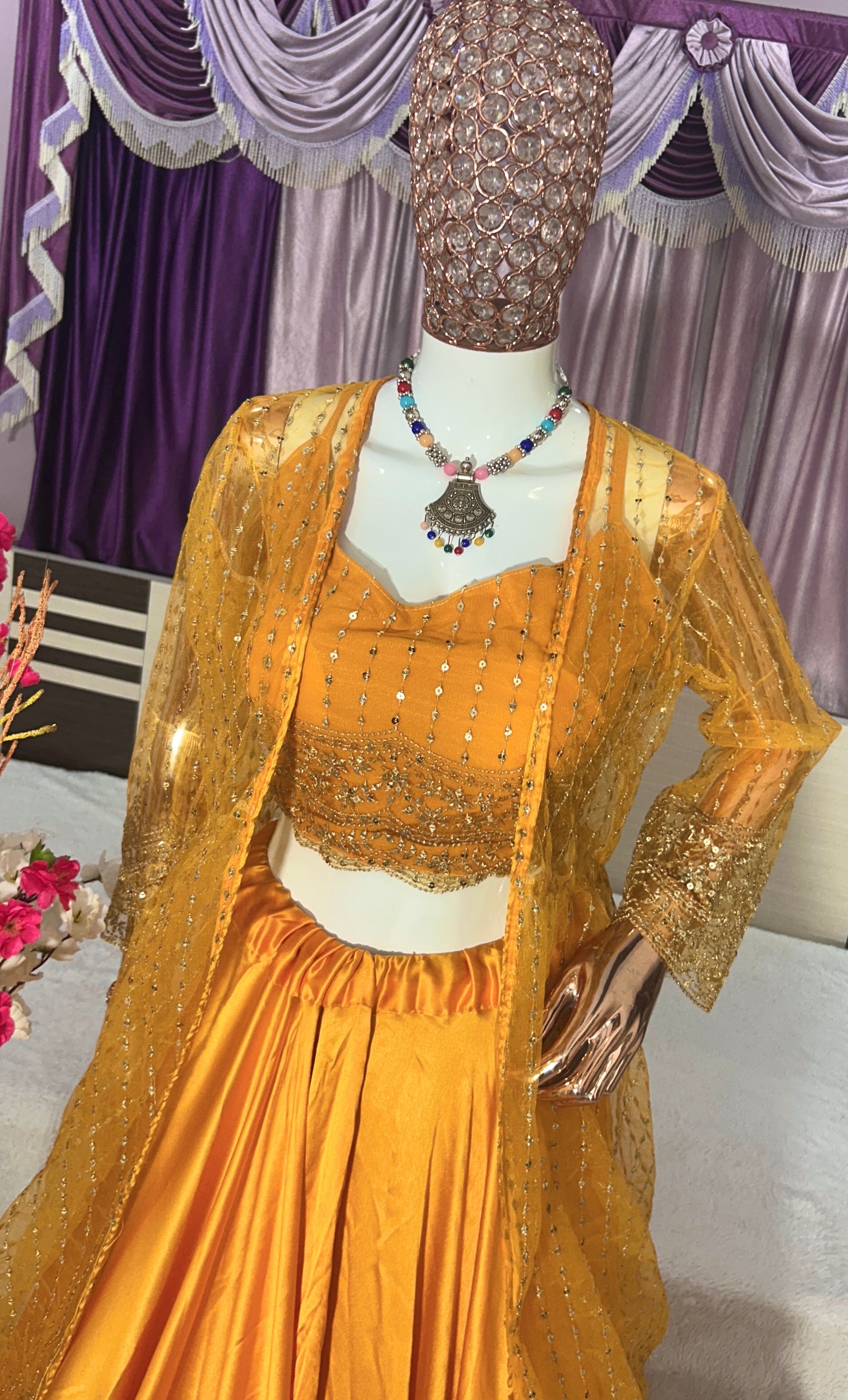 Designer Party Wear Look Suit Set With Embroidery Sequence Work