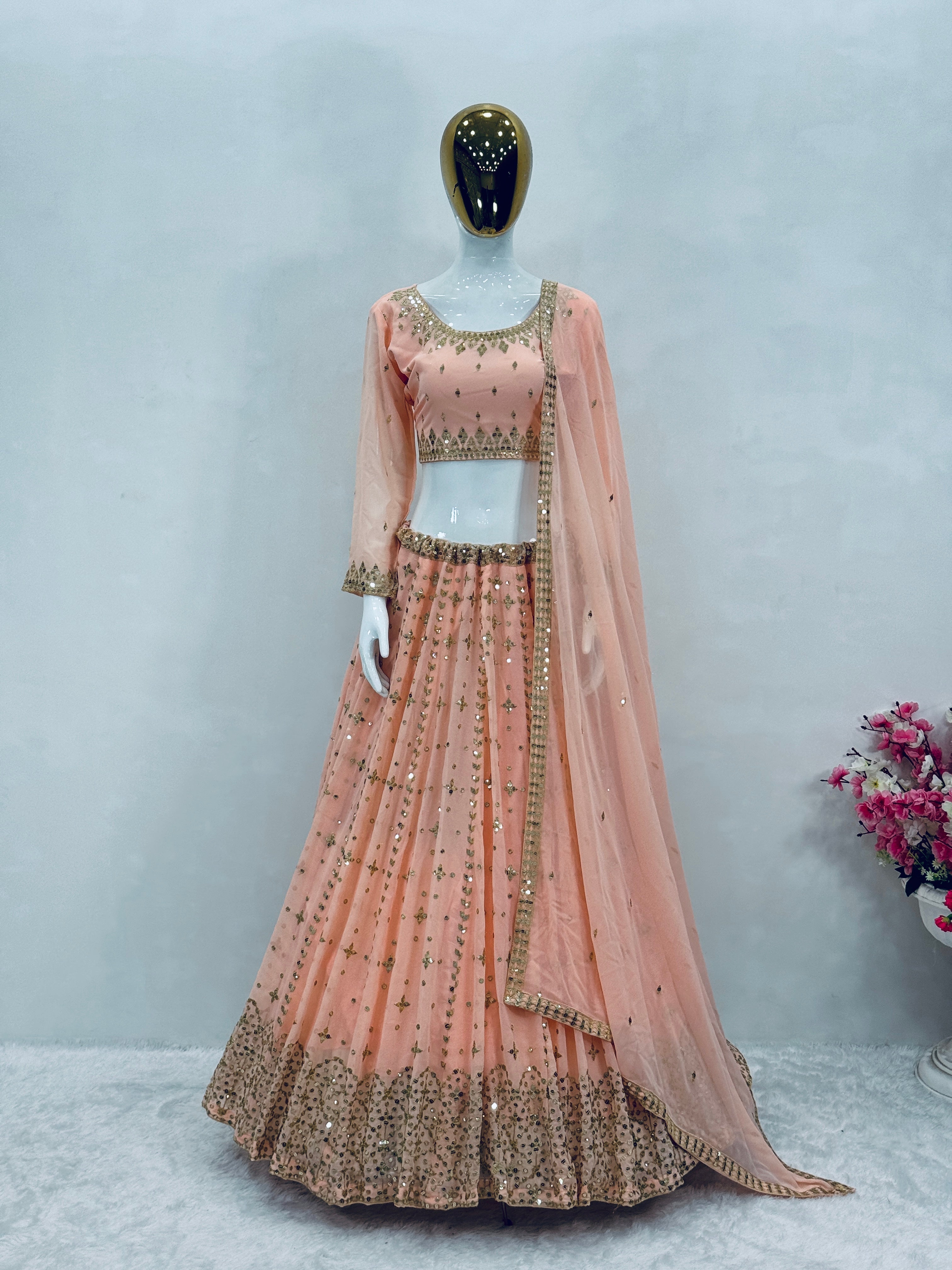 Beautiful Party Wear Lehenga Choli And Dupatta
