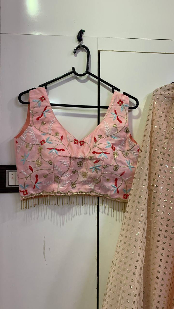 Designer Party Wear Lehenga Choli With Sequence Work