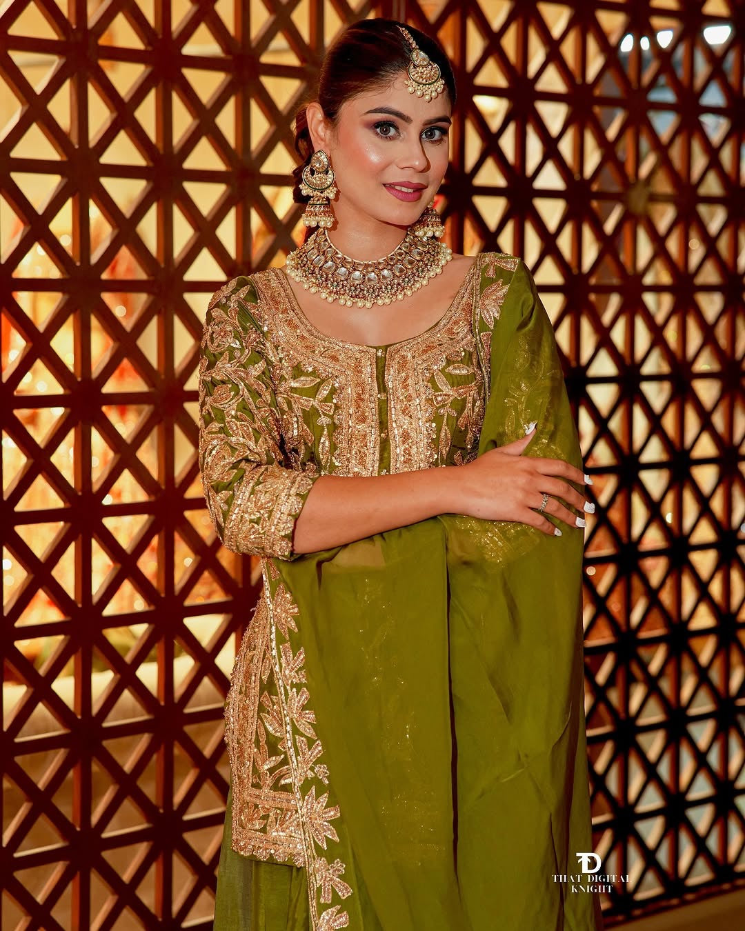 पार्टी वेयर डिजाइनर टॉप, प्लाजो और दुपट्टा