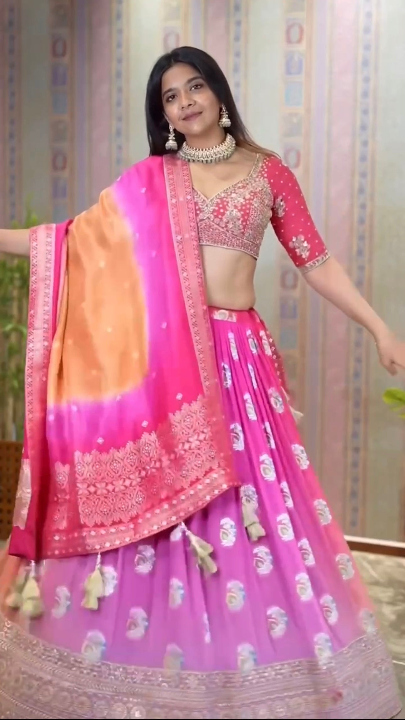 Beautiful Lehenga Choli With Full Heavy Embroidery Sequence Work