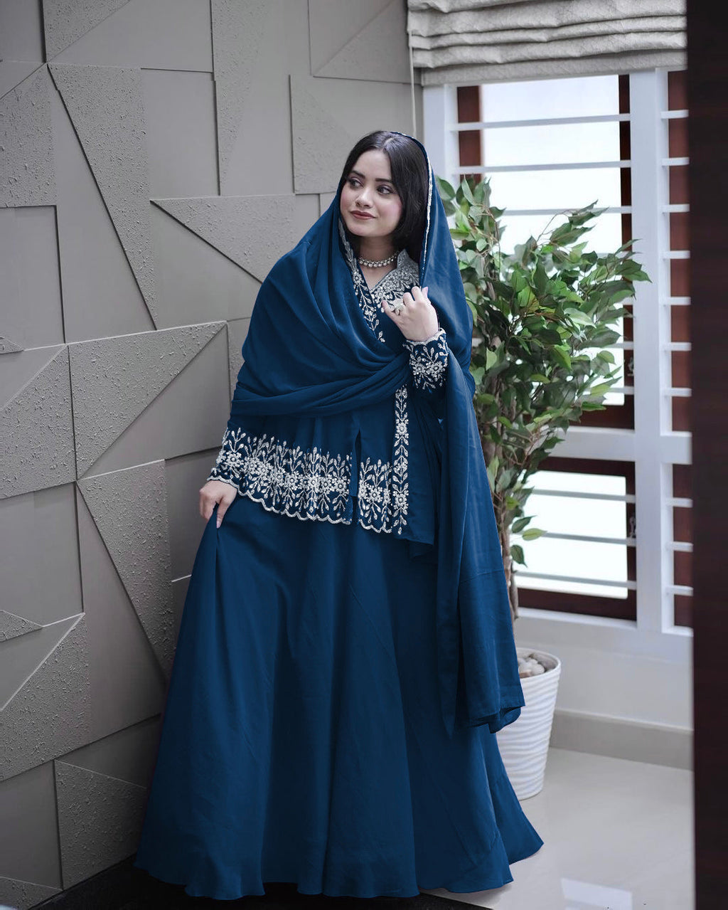 Beautiful Party Wear Look Top With Lehenga & Dupatta Set