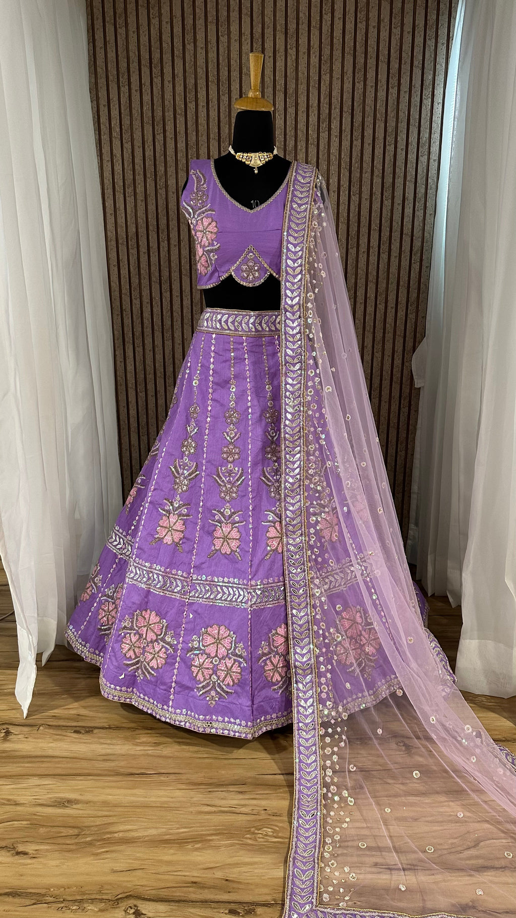 Designer Party Wear Lehenga Choli With Rainbow Sequins Work