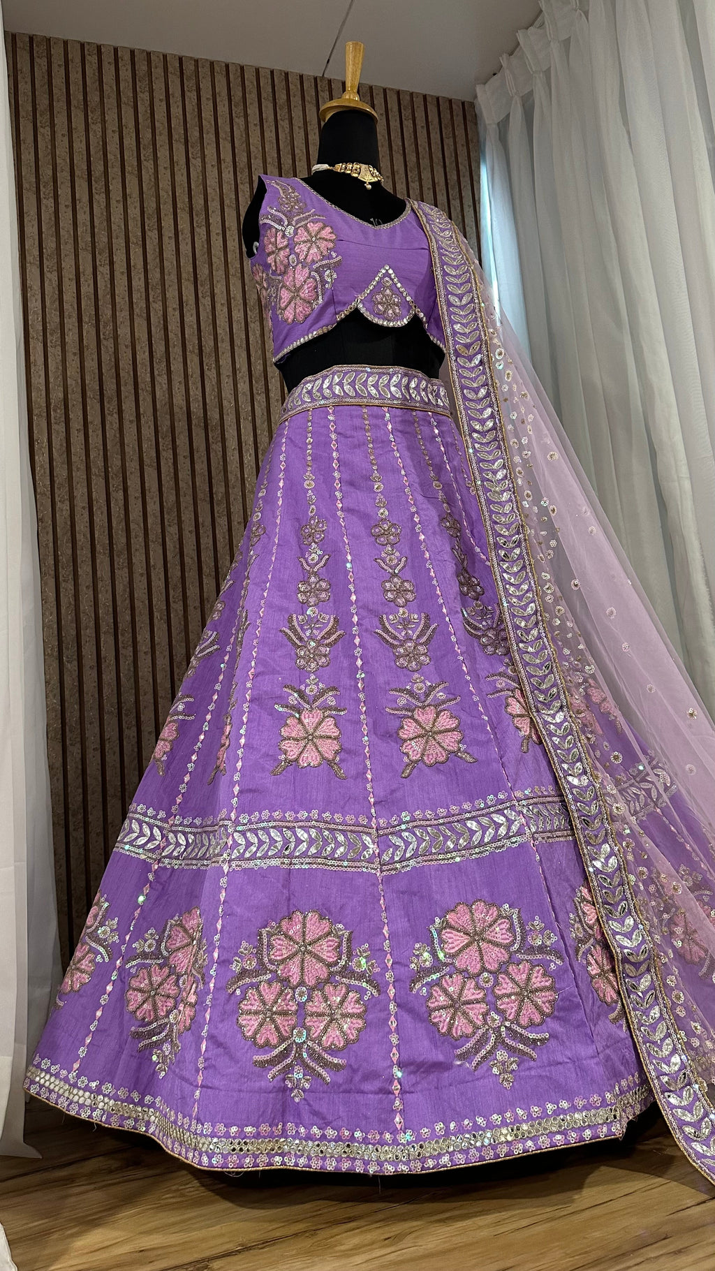 Designer Party Wear Lehenga Choli With Rainbow Sequins Work