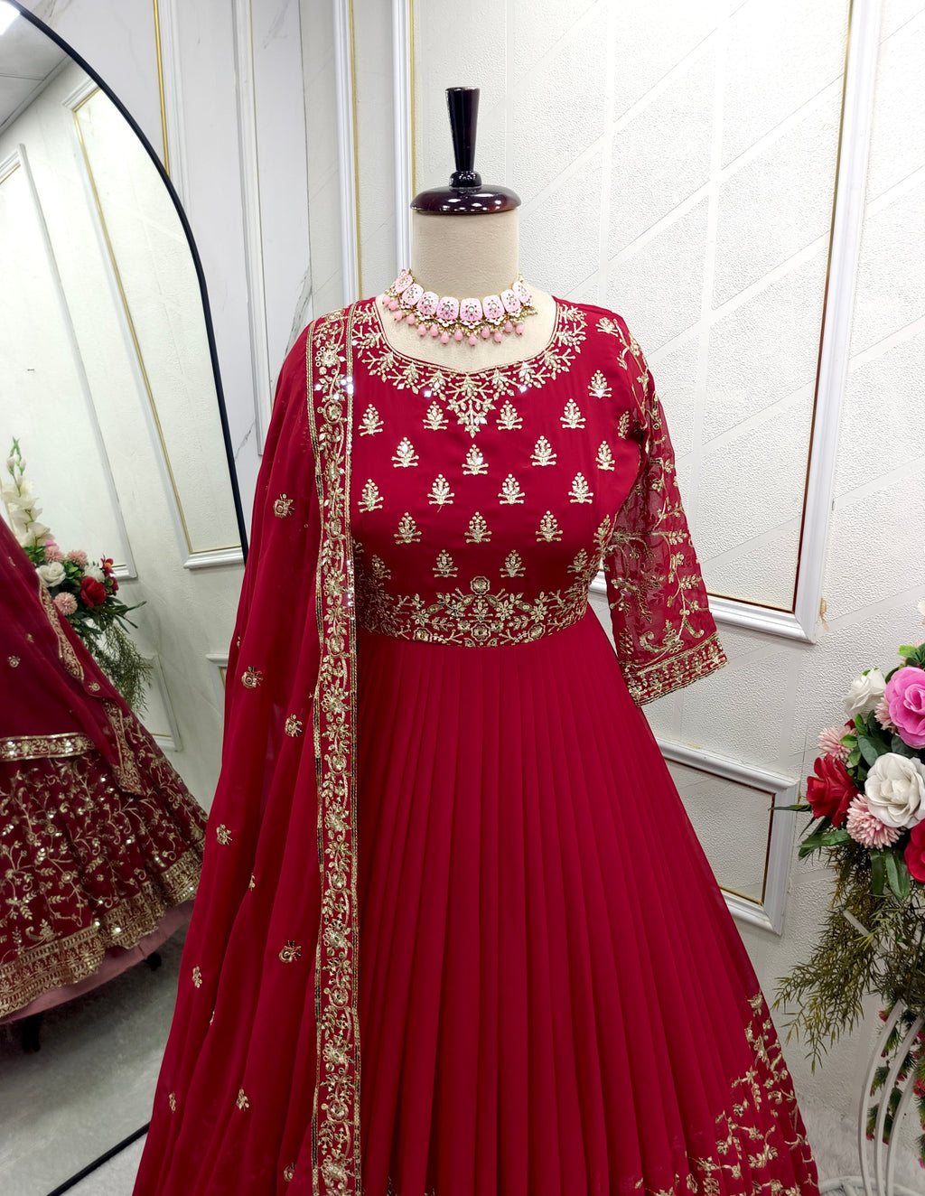 Beautiful Party Wear Gown -Pent And Dupatta