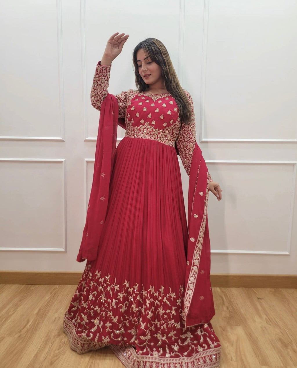 Beautiful Party Wear Gown -Pent And Dupatta