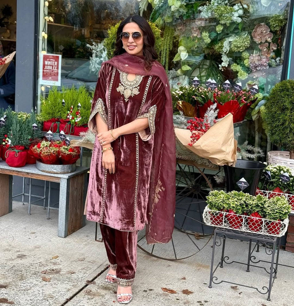 Designer Party Wear Look Top-Dupatta And Bottom