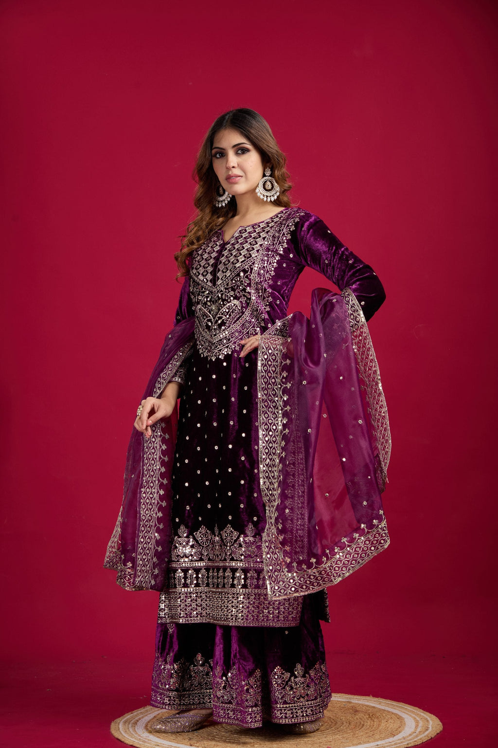 Designer Party Wear Look Top-Dupatta And Bottom