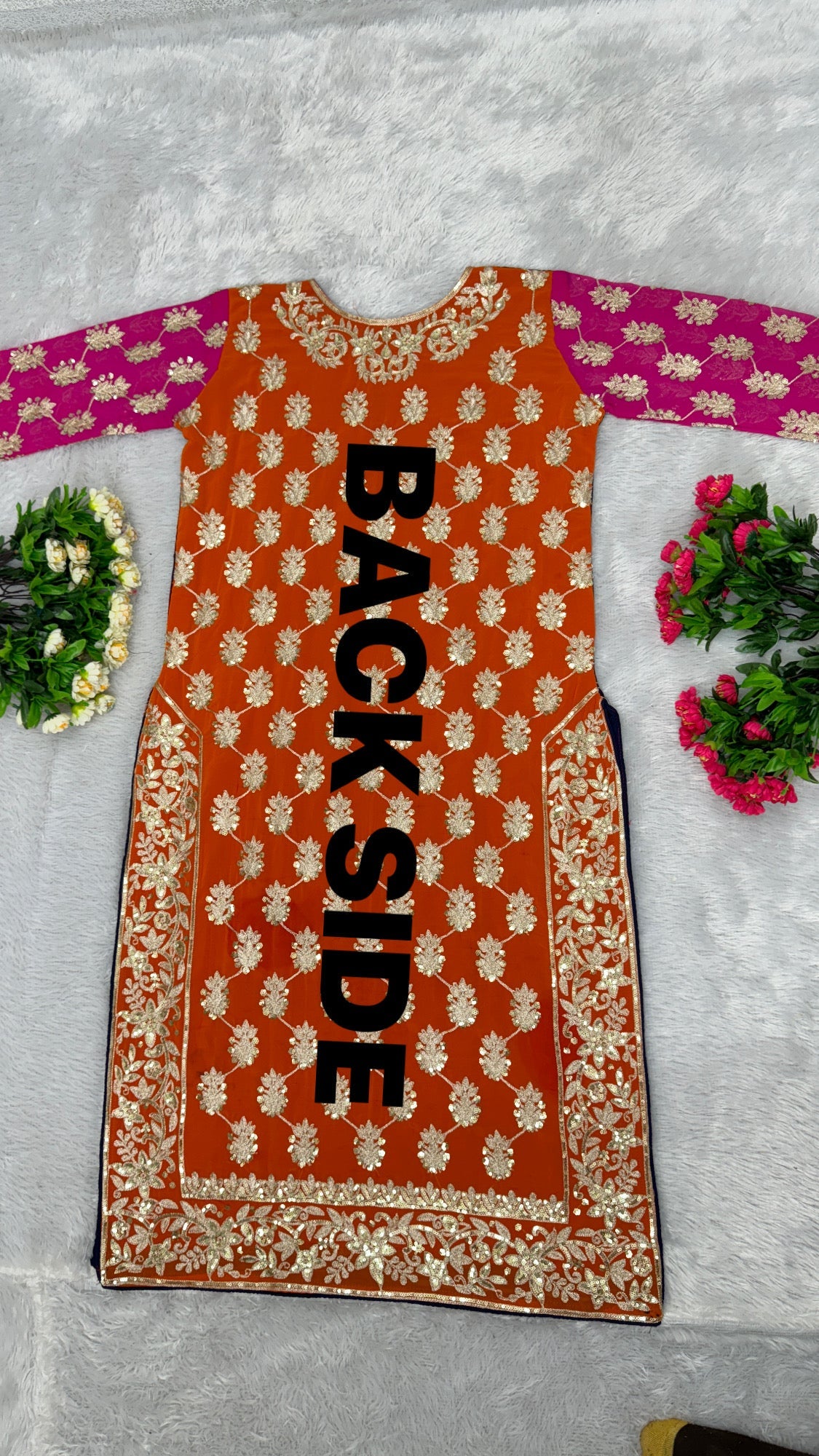 खूबसूरत पार्टी वेयर टॉप पैंट और दुपट्टा