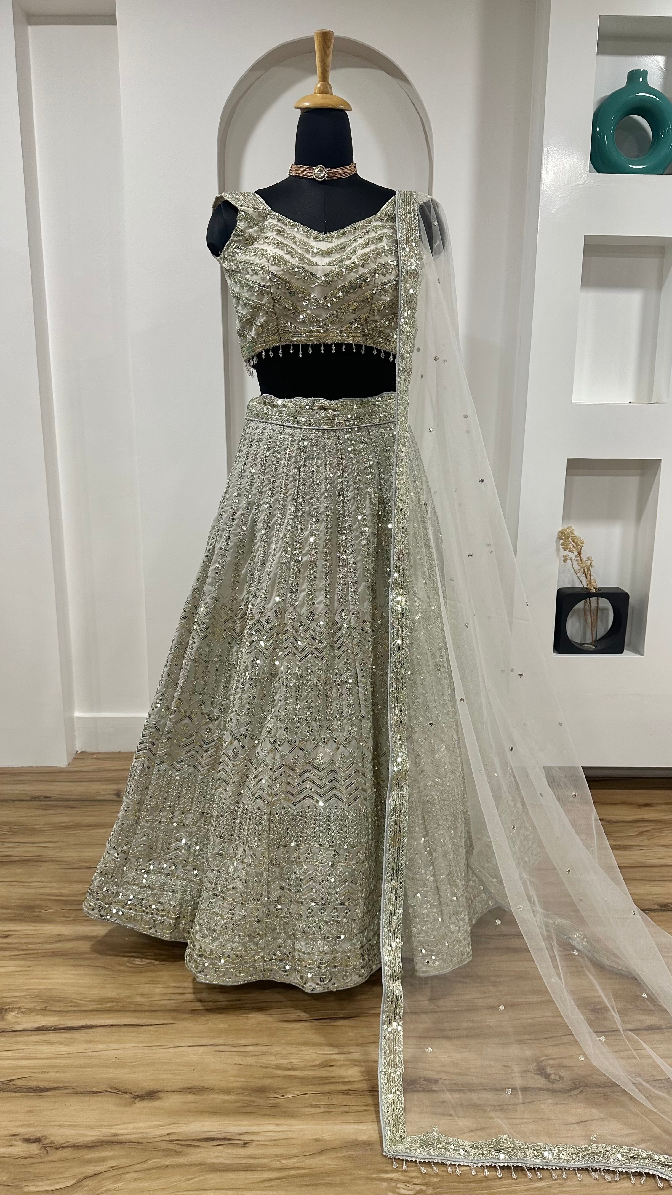 Party Wear Designer Lehenga Choli With Sequence Work