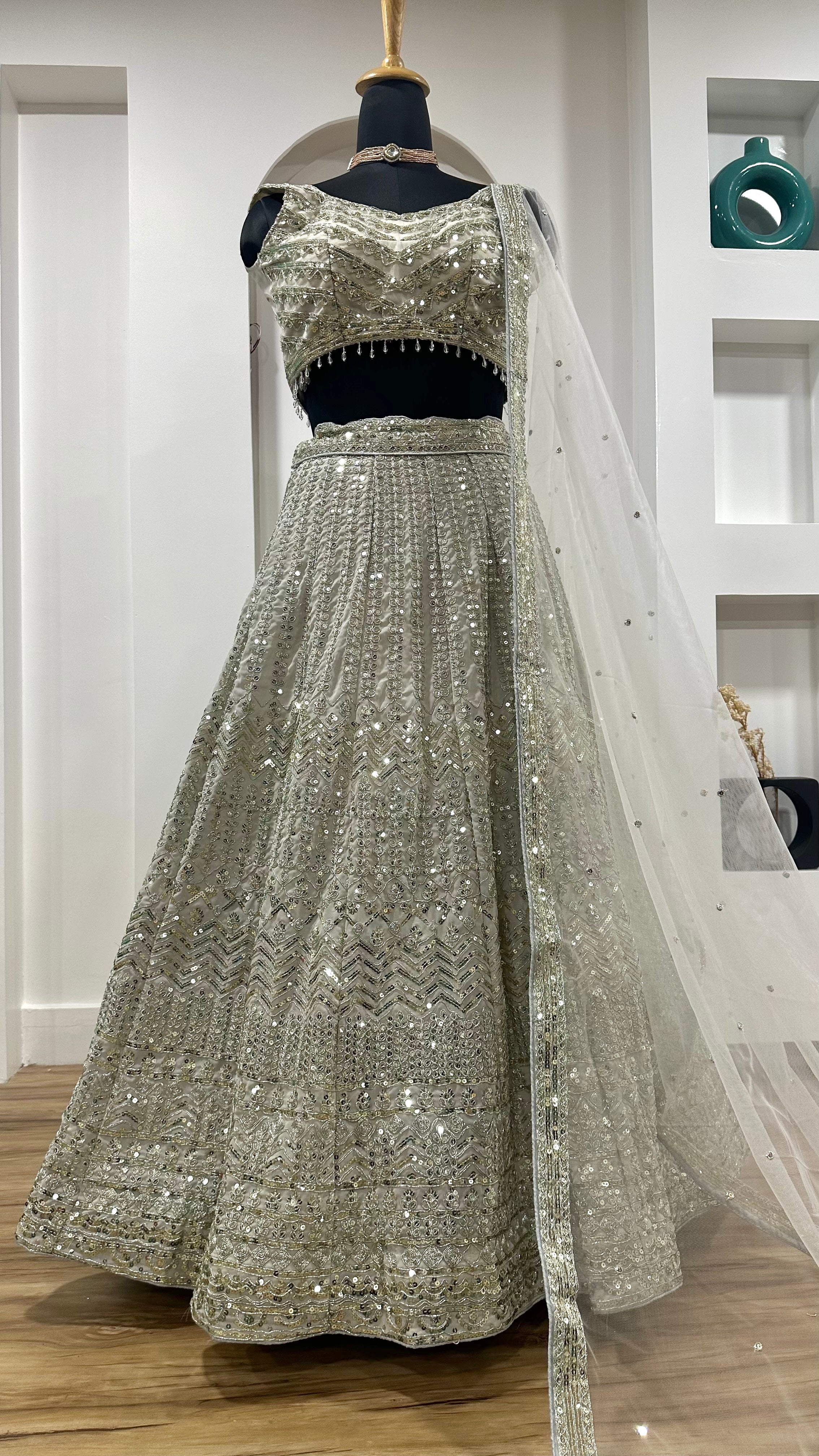 Party Wear Designer Lehenga Choli With Sequence Work