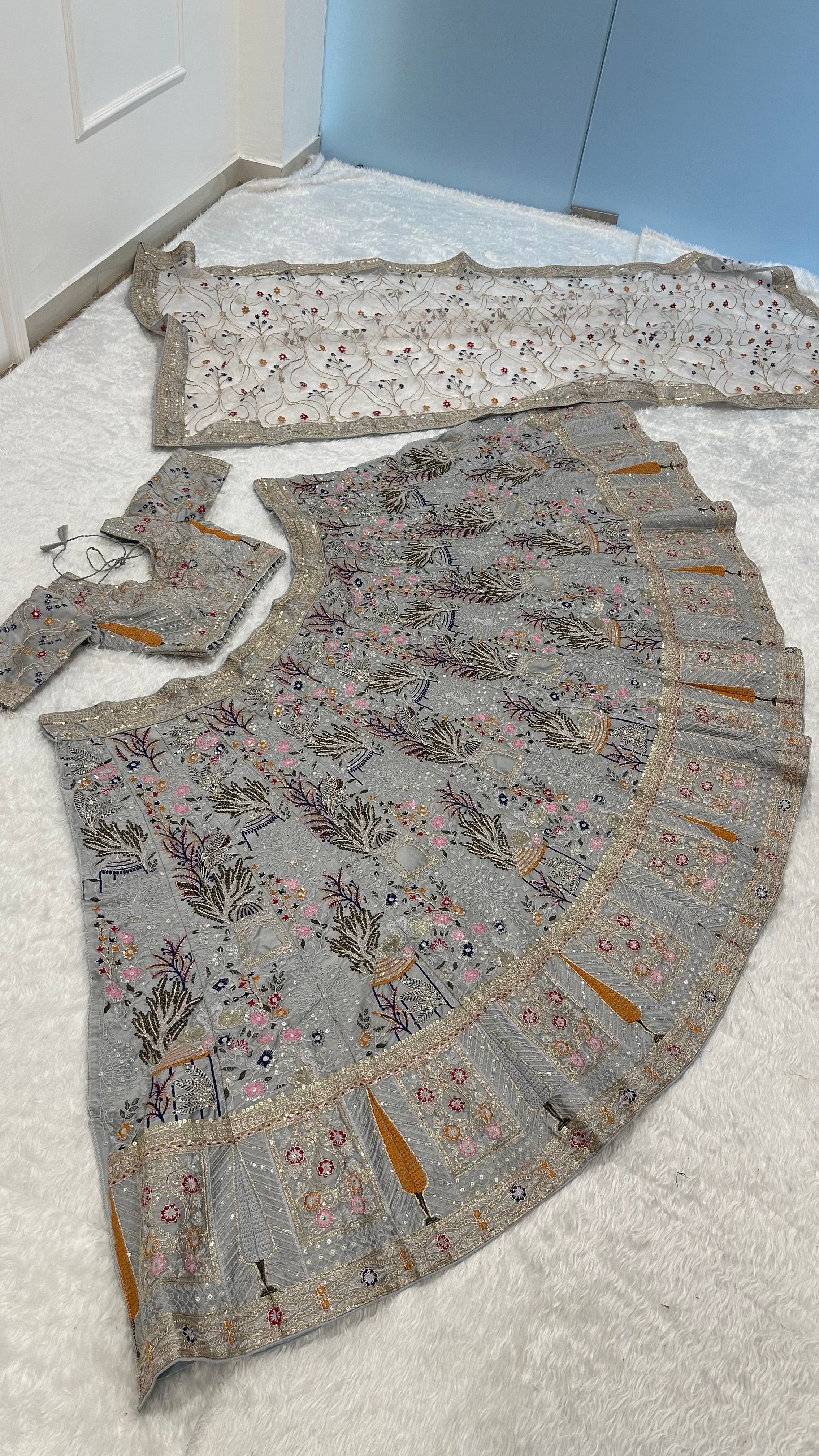 Beautiful Lehenga Choli With Thread, Sequins & Dori Work