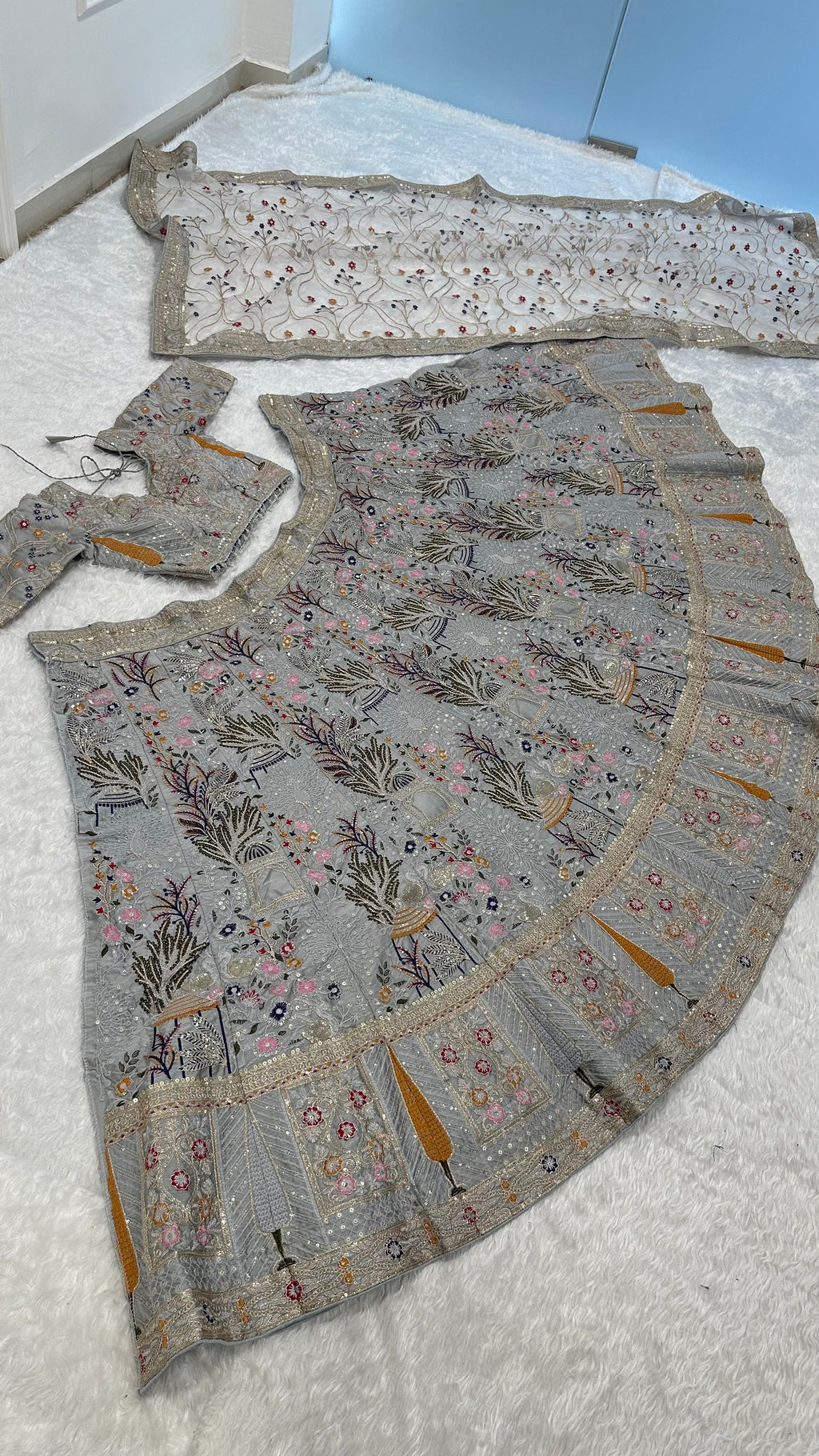 Beautiful Lehenga Choli With Thread, Sequins & Dori Work