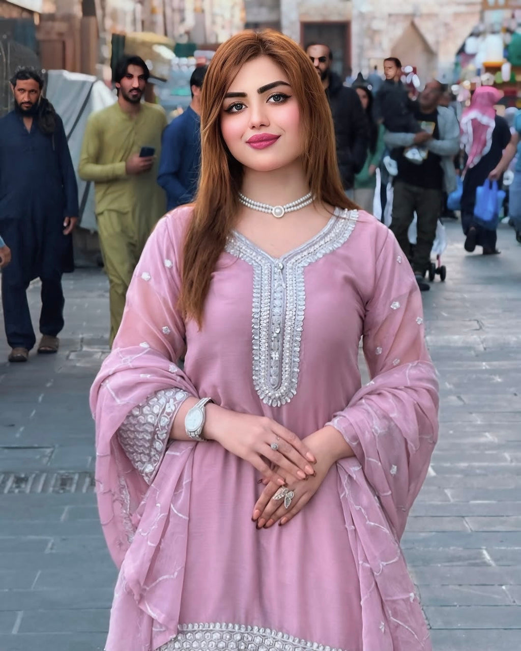 Fancy Top-Plazo And Dupatta With Heavy Embroidery Sequence Work