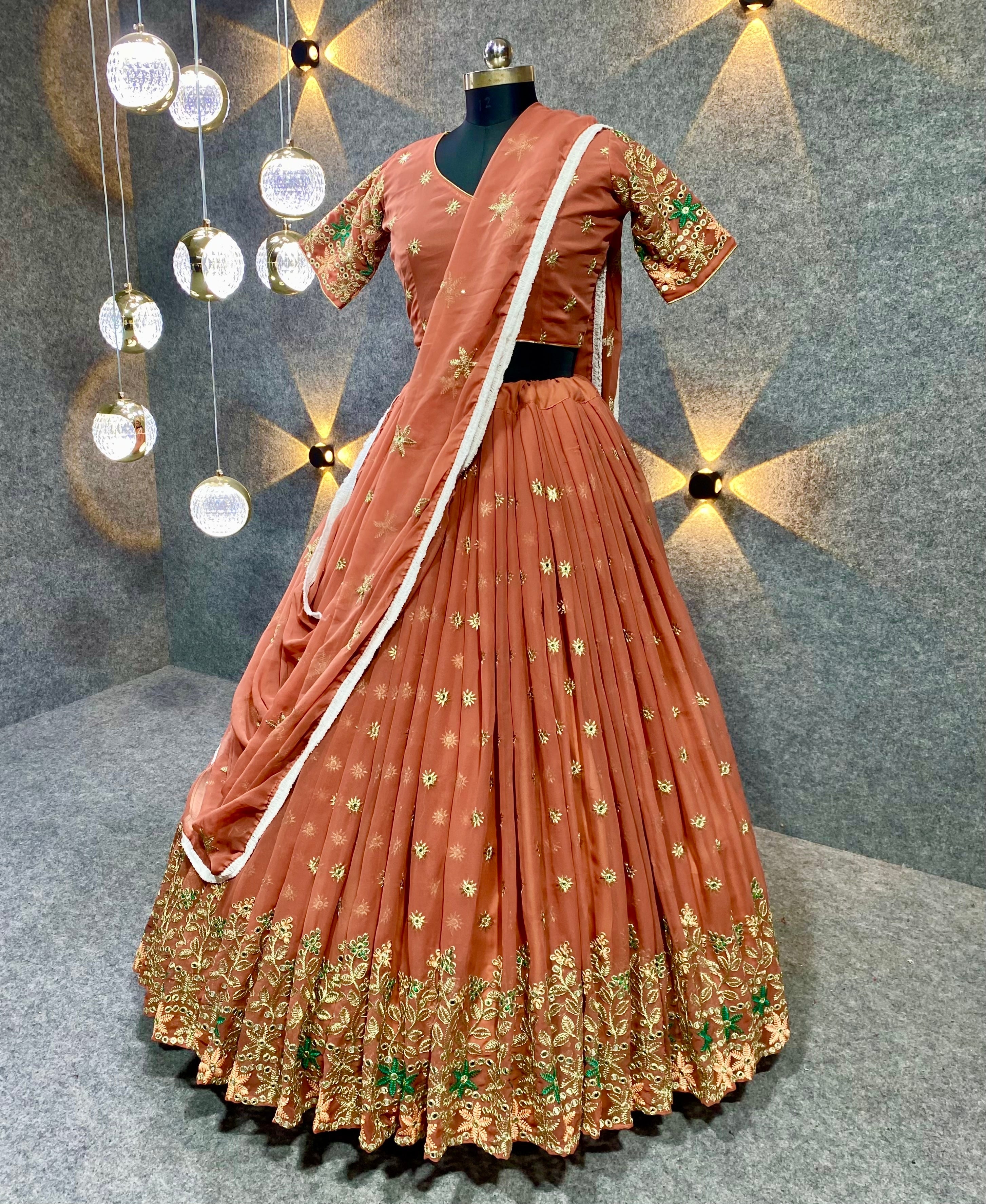 Designer Party Wear Lehenga Choli With Embroidery & Sequence work