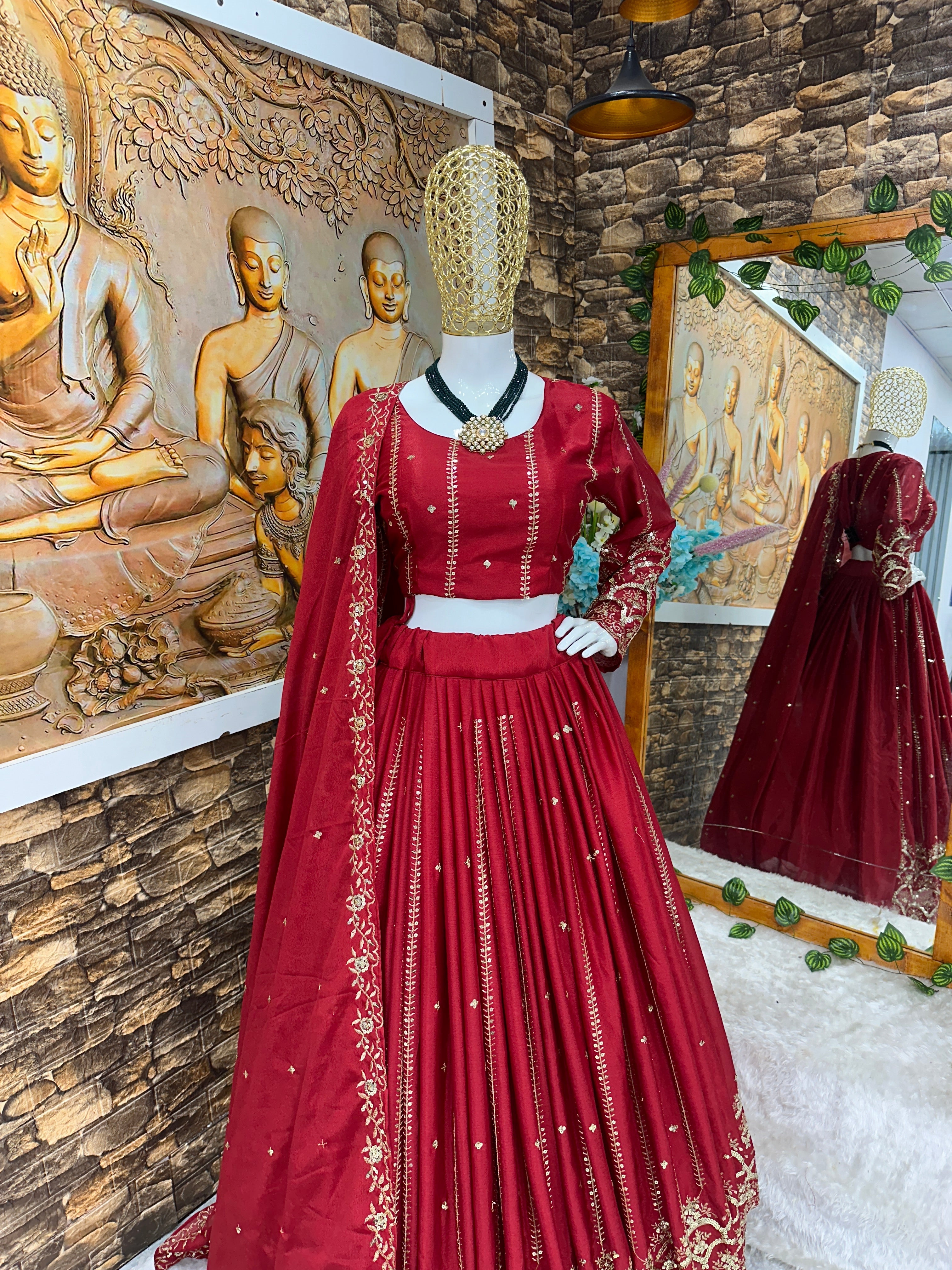 Beautiful Party Wear Lehenga Choli With Heavy Embroidery Work