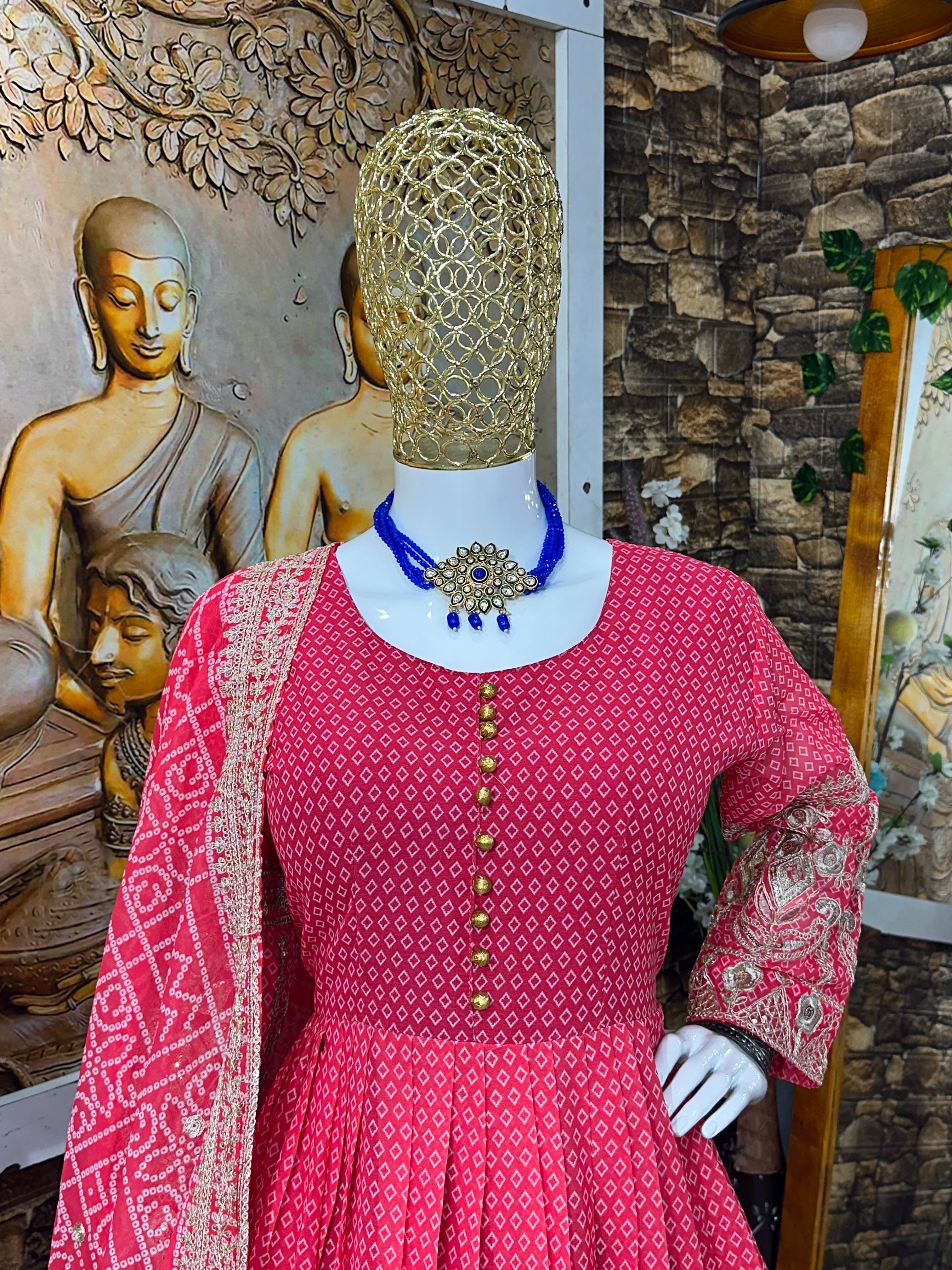 Designer Party Wear Look Gown With Pent And Dupatta