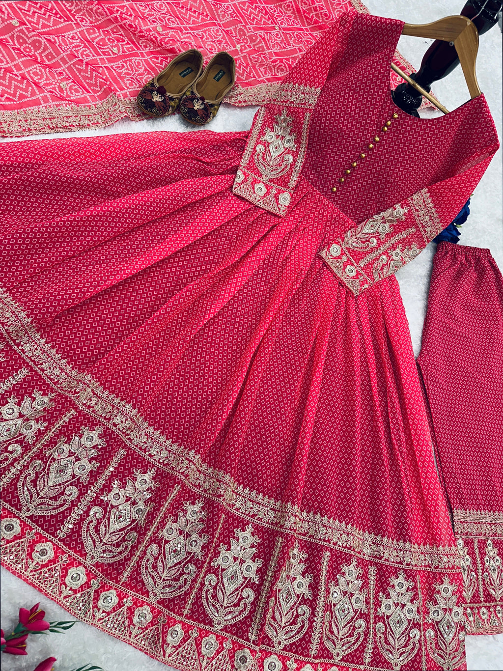 Designer Party Wear Look Gown With Pent And Dupatta