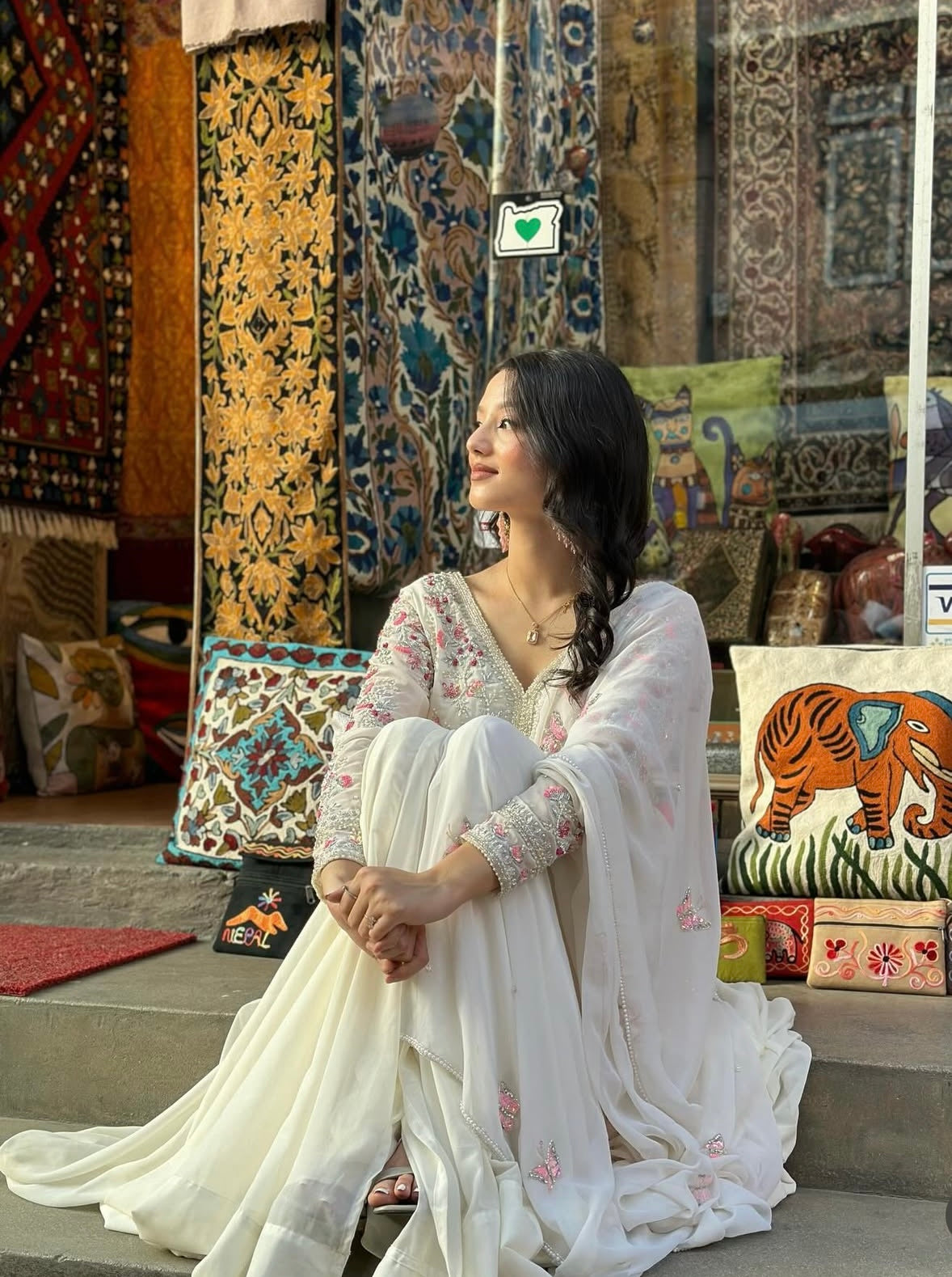 Beautiful Party Wear Gown ,Plazzo And Dupatta