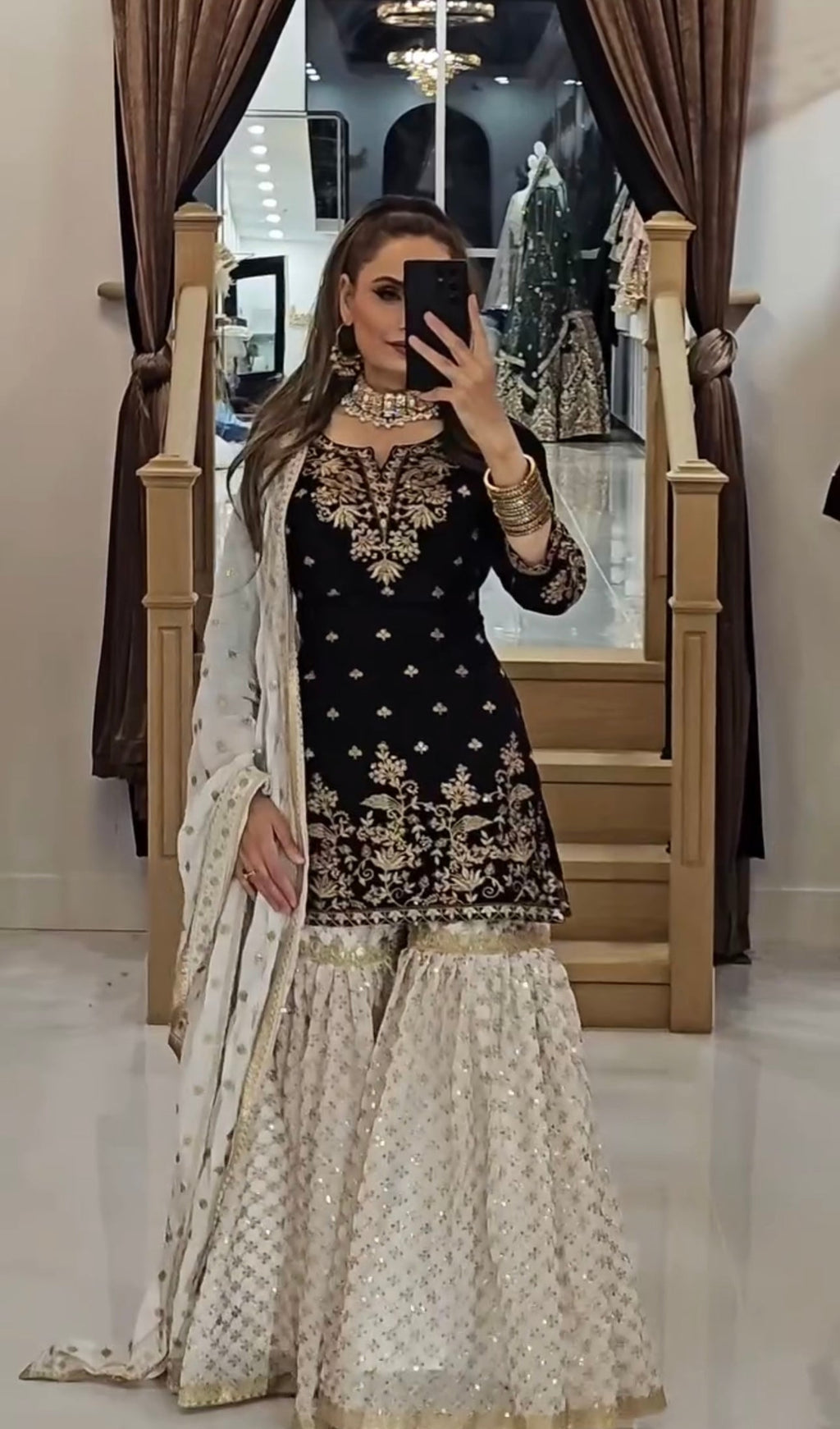 Beautiful Party Wear Top Bottom And Dupatta