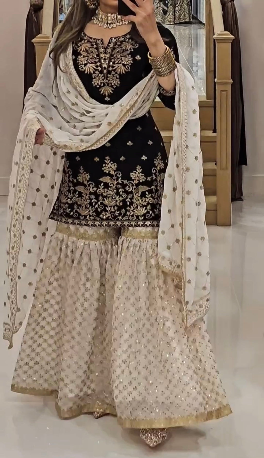 Beautiful Party Wear Top Bottom And Dupatta