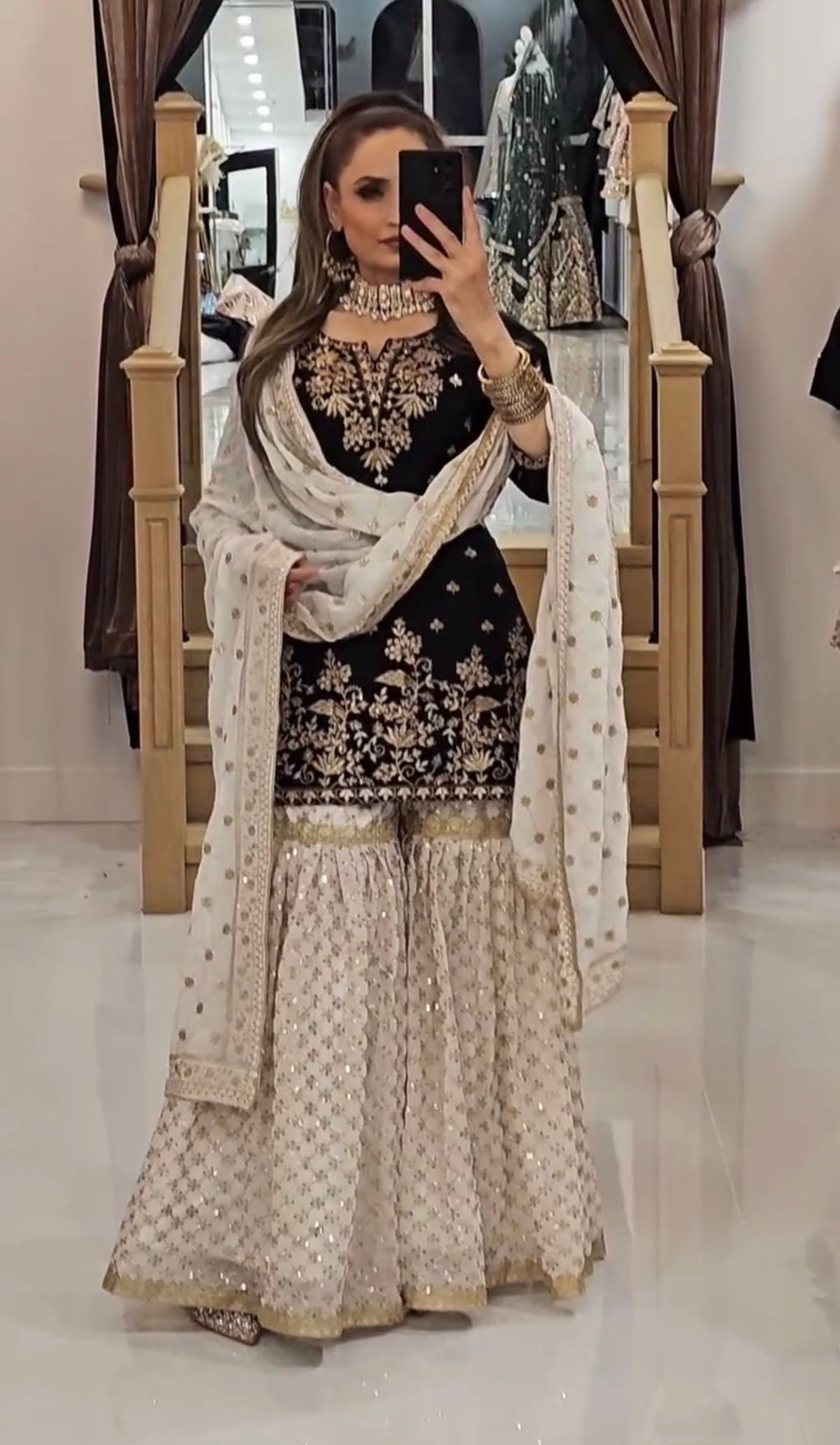 Beautiful Party Wear Top Bottom And Dupatta