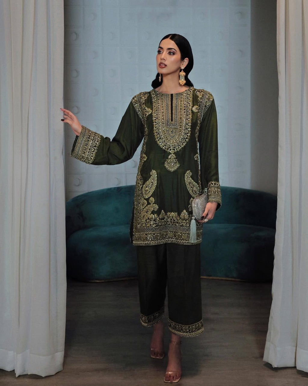 Beautiful Designer Wear Top Plazzo And Dupatta