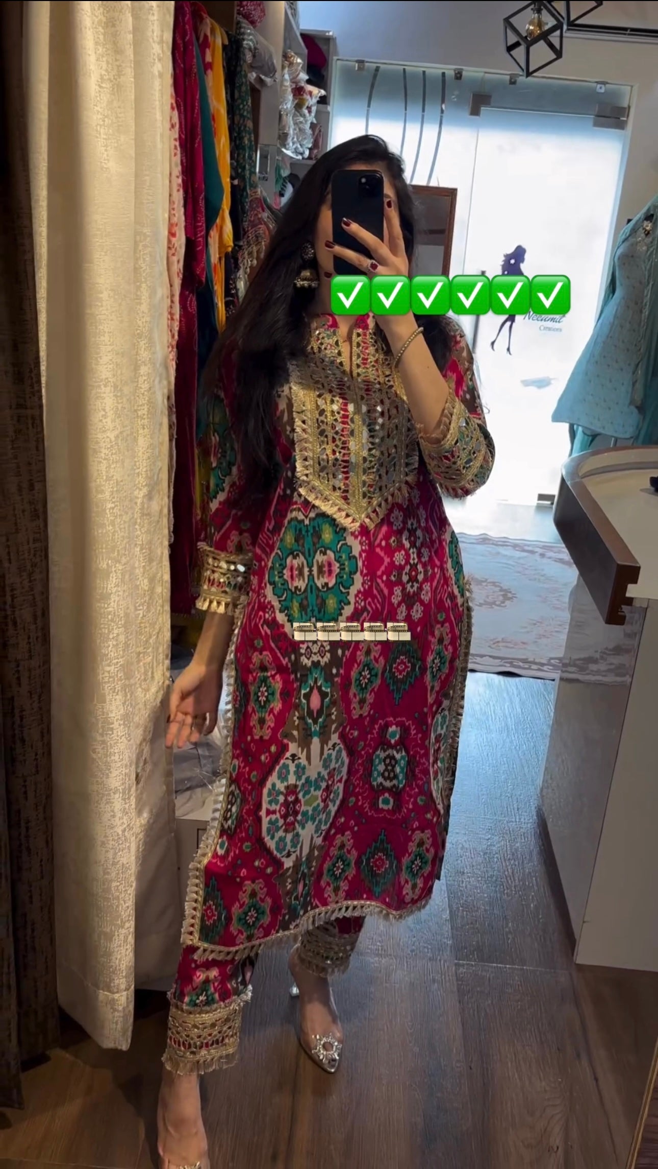 Party Wear Look Maslin Printed Top & Bottom Set