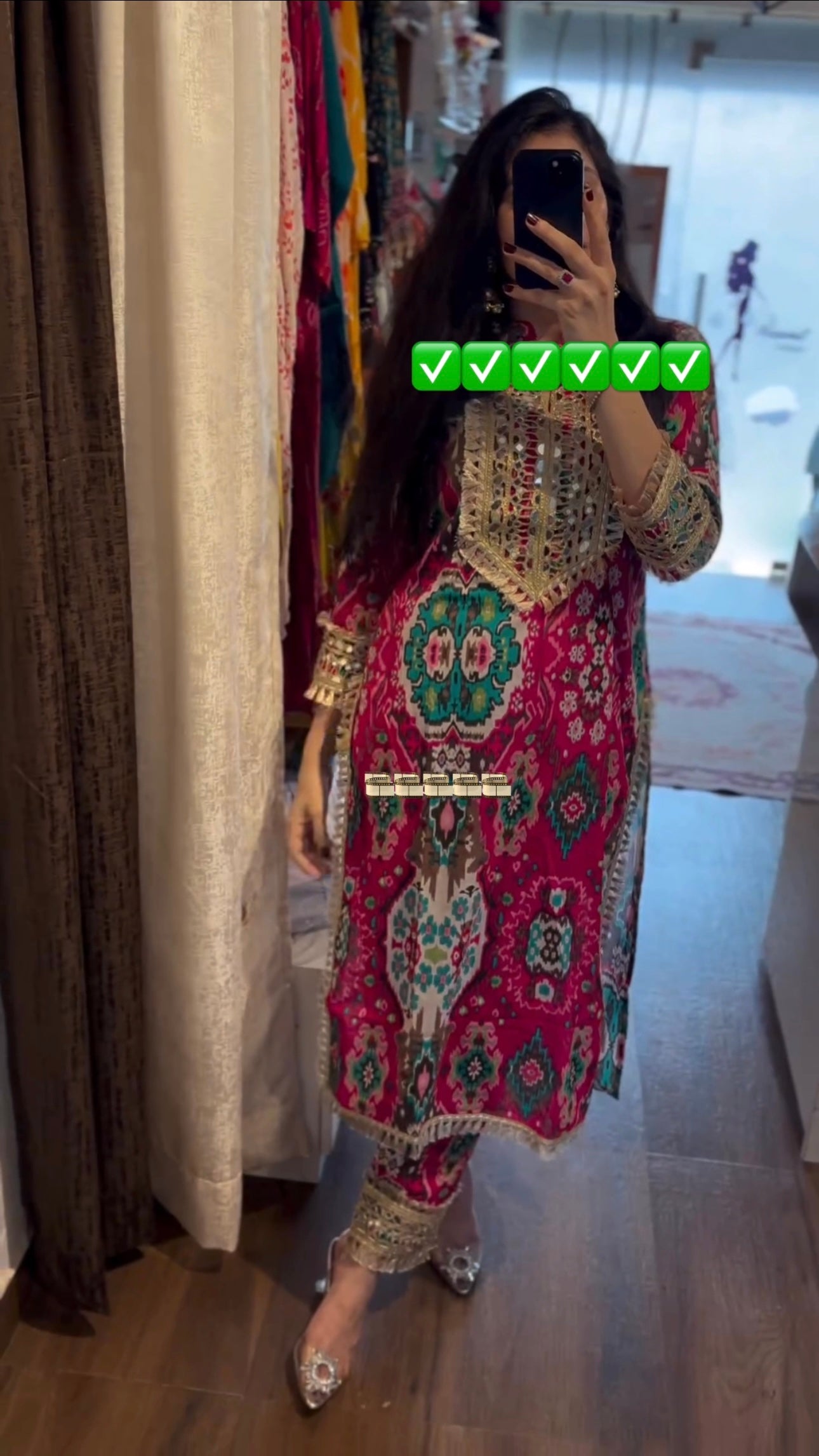 Party Wear Look Maslin Printed Top & Bottom Set