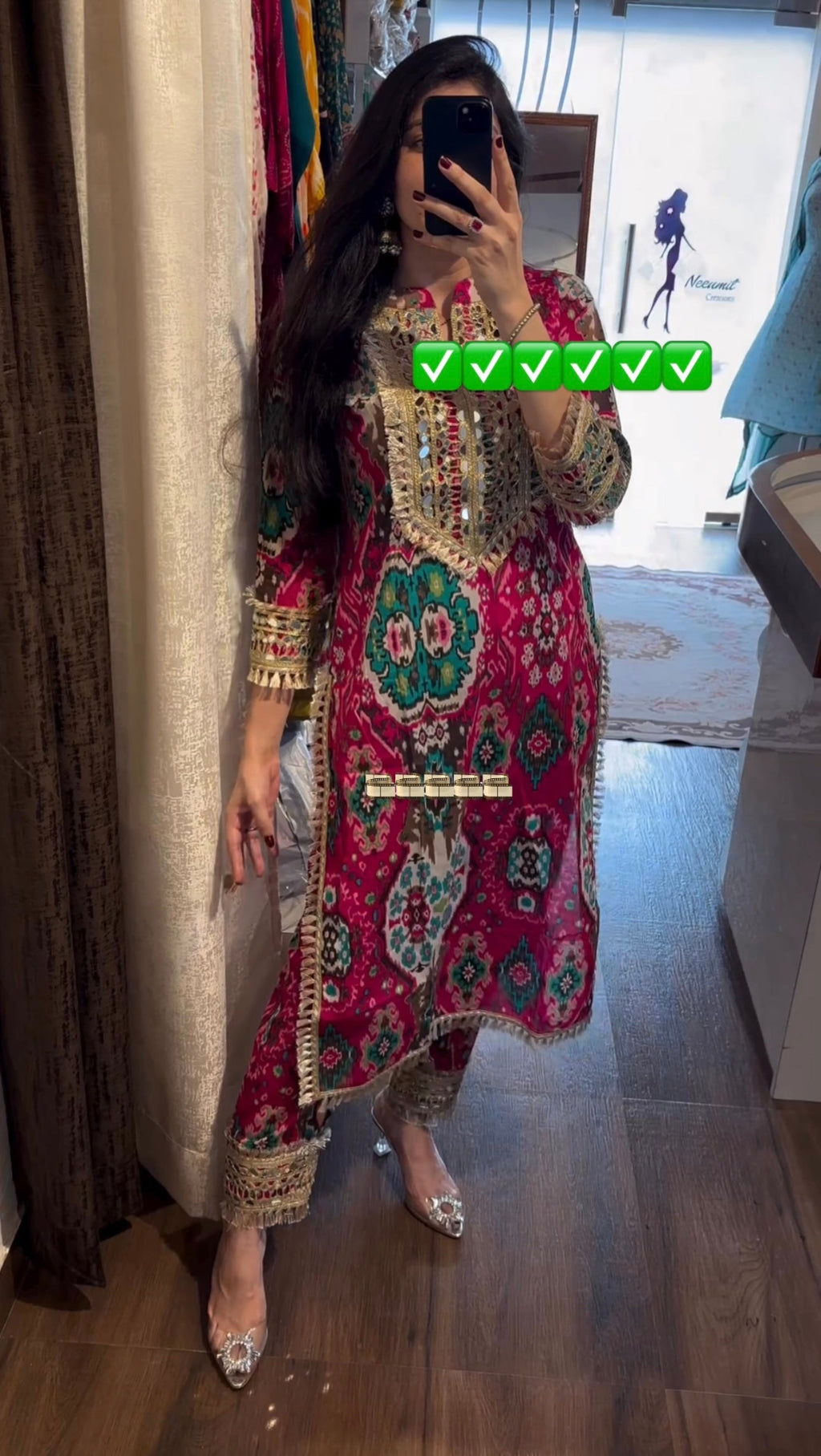 Party Wear Look Maslin Printed Top & Bottom Set