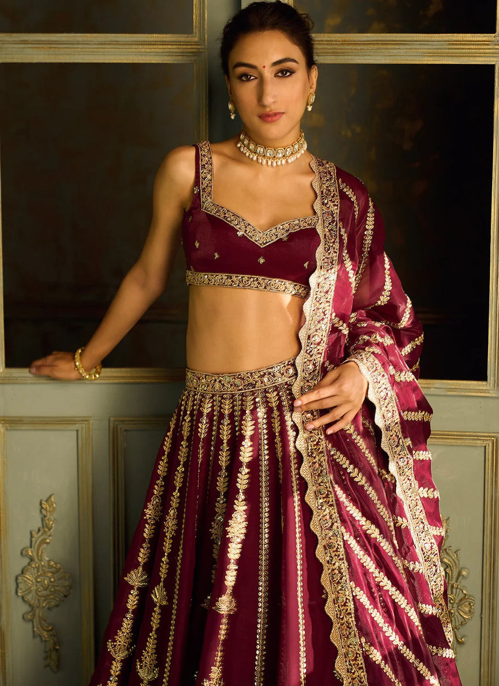 Party Wear Designer Lehenga With Sequence, Dori & Zari Work