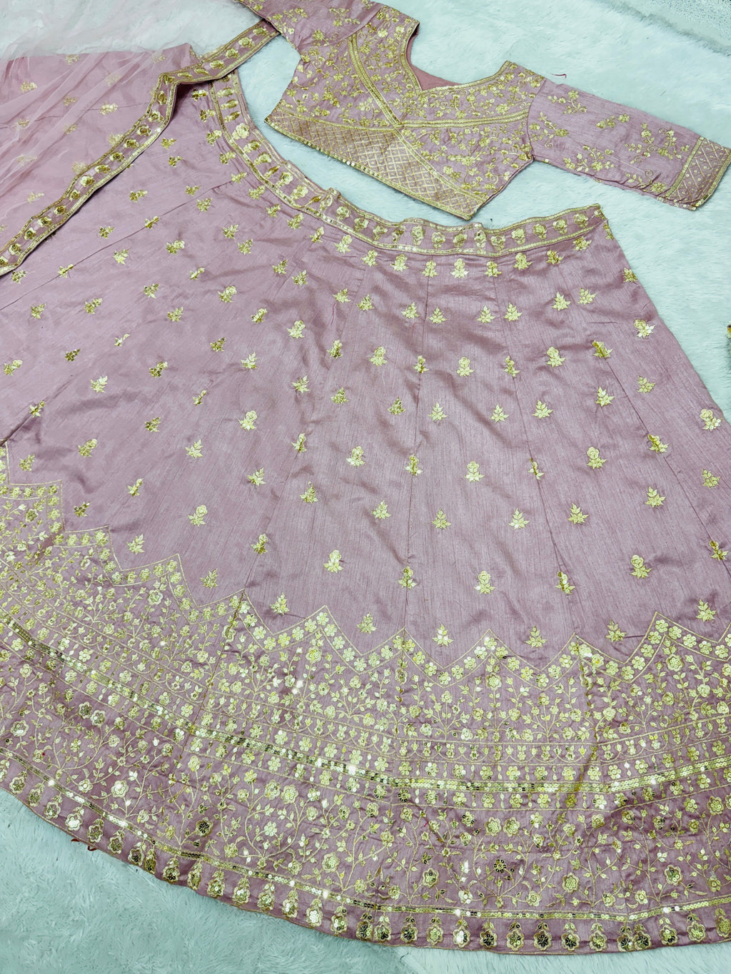 Beautiful Lehenga Choli With Dupatta With Embroidery Work