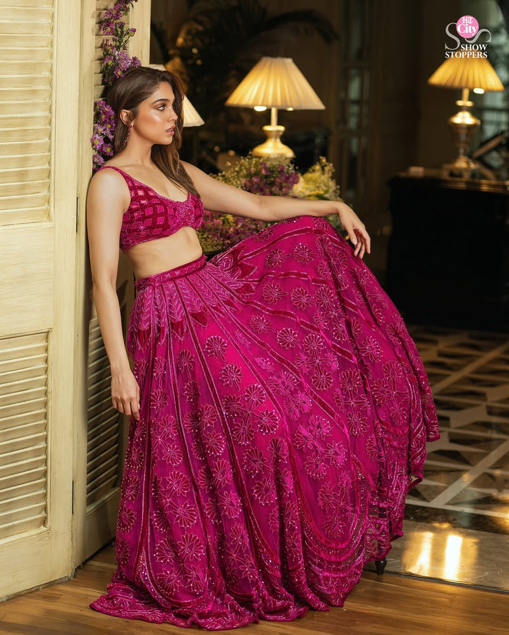 Party Wear Lehenga Choli With Thread , Sequins & Dori Work