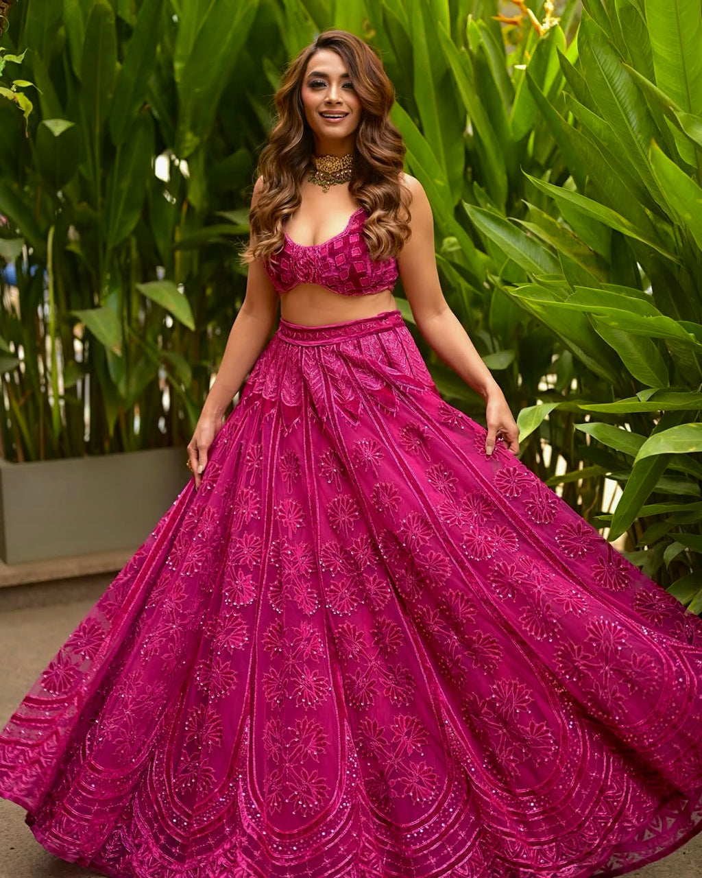 Party Wear Lehenga Choli With Thread , Sequins & Dori Work