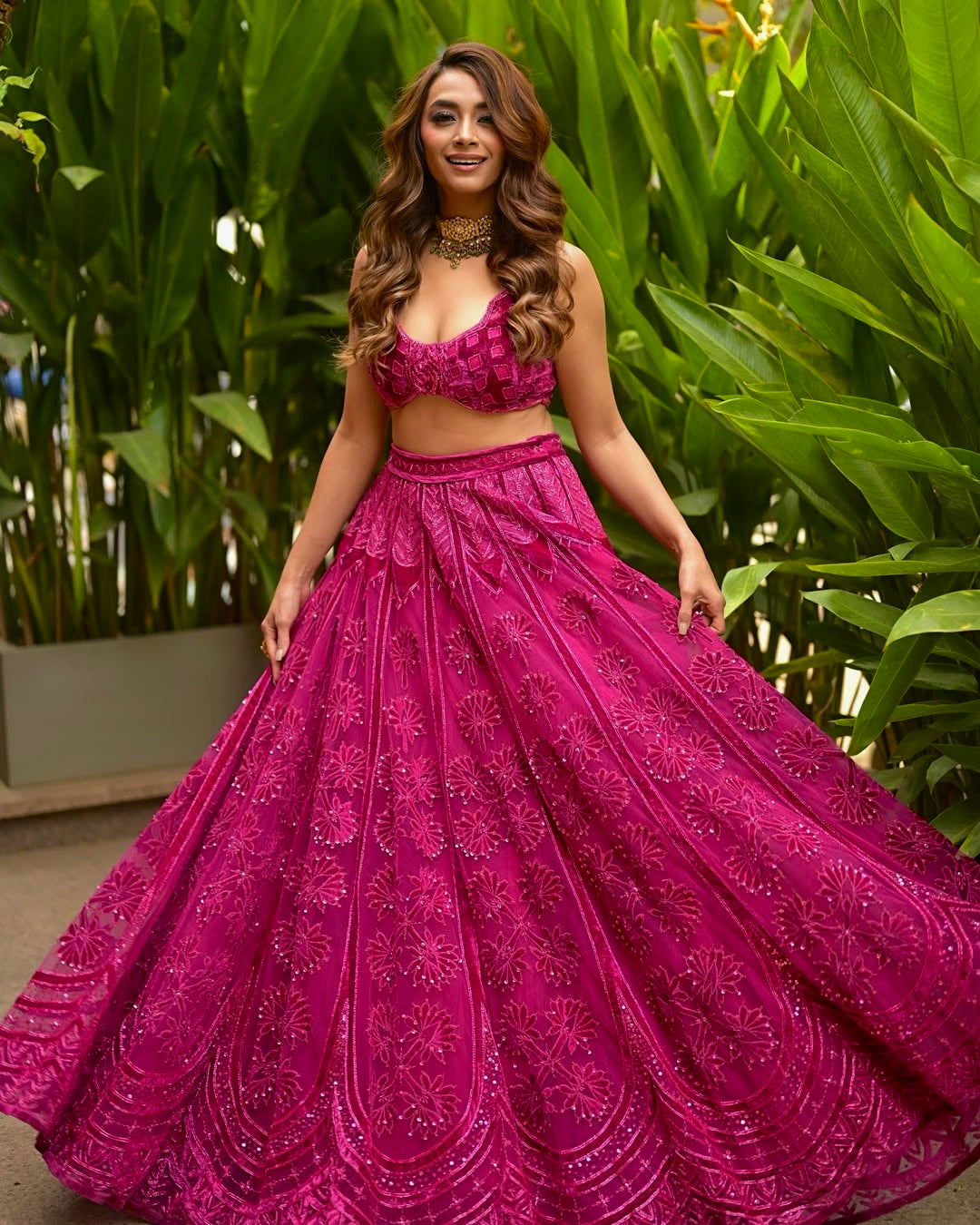 Party Wear Lehenga Choli With Thread , Sequins & Dori Work